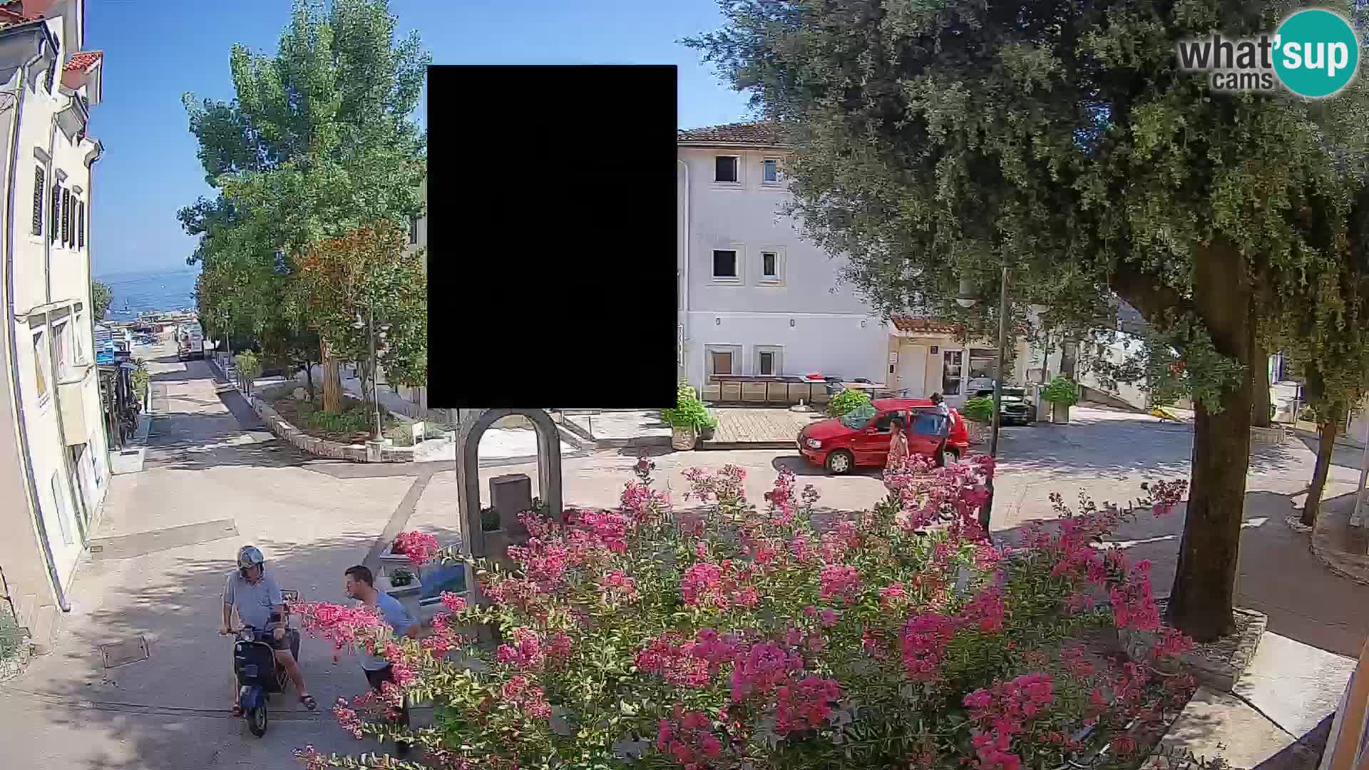 Webcam centre de Mošćenička Draga – Vue en direct du centre-ville