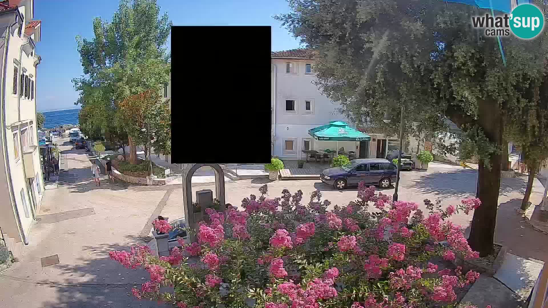 Webcam centre de Mošćenička Draga – Vue en direct du centre-ville