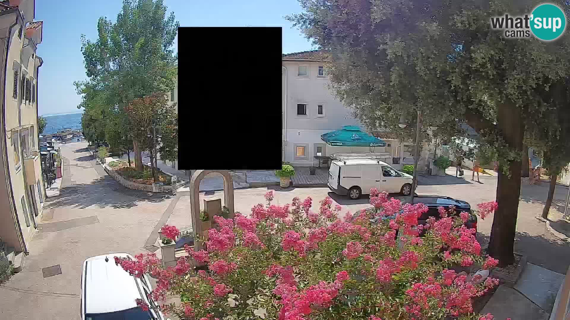 Webcam Centre de Mošćenička Draga – Vue en direct du centre-ville