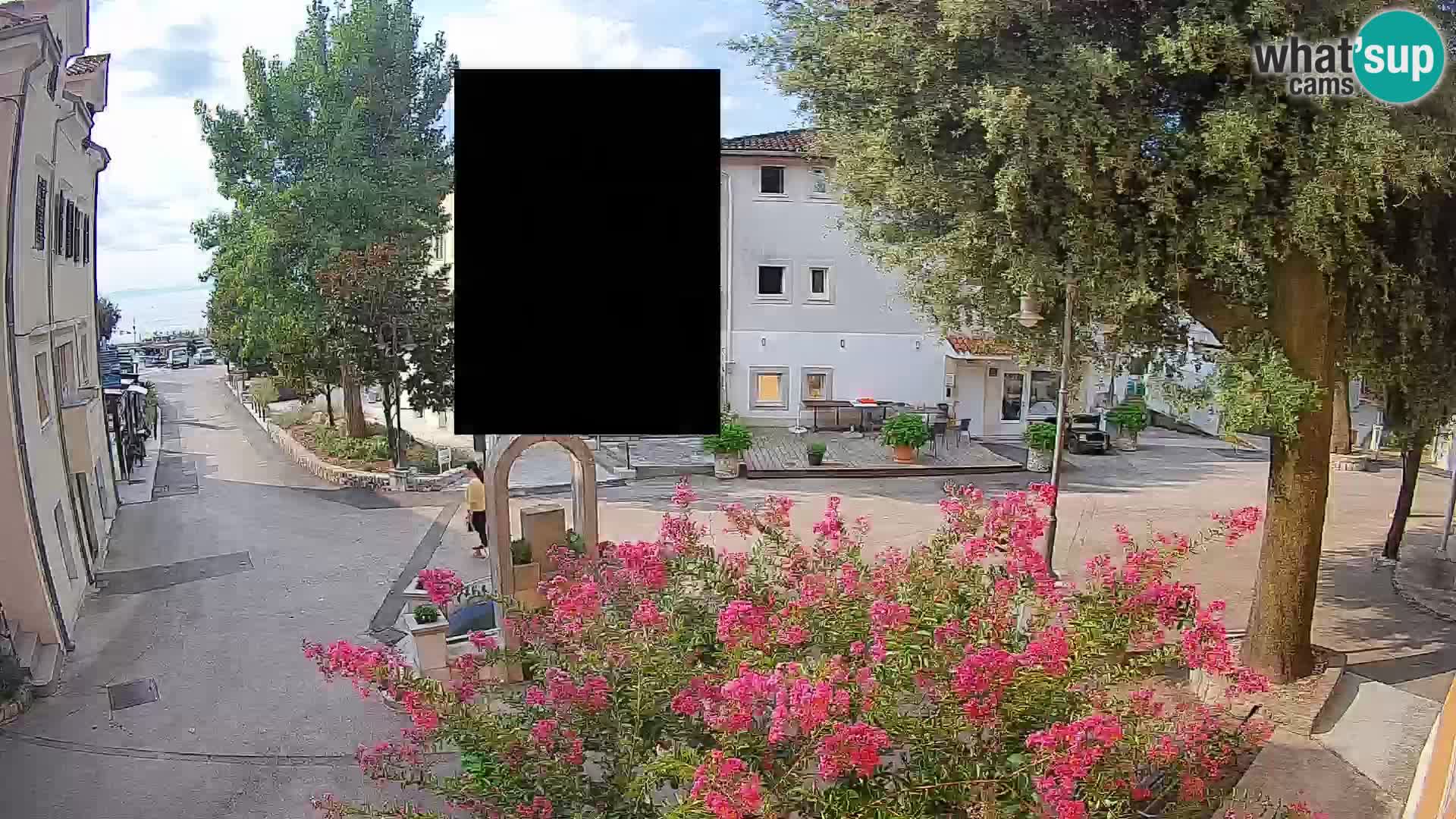 Webcam centre de Mošćenička Draga – Vue en direct du centre-ville