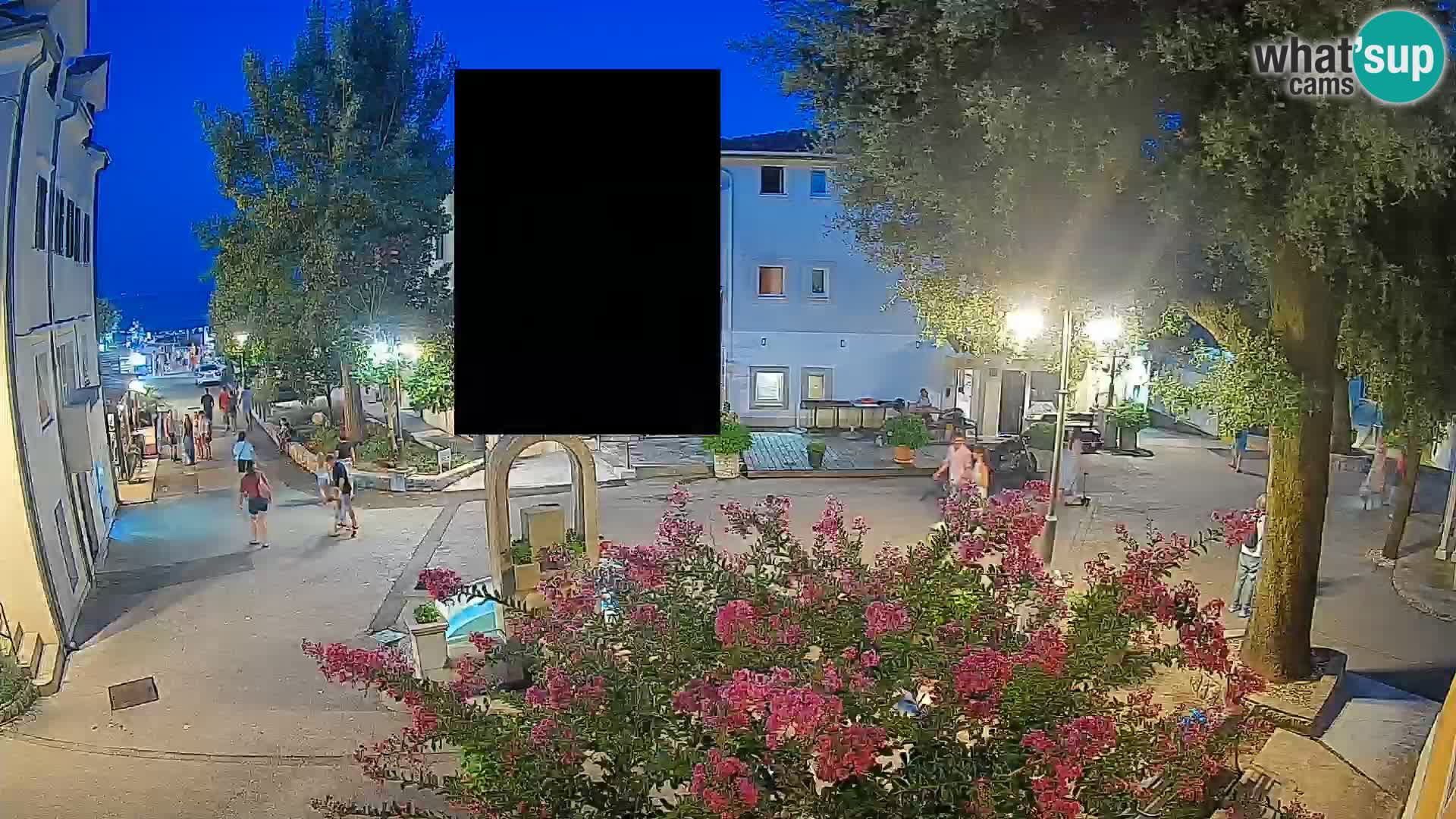 Webcam Centre de Mošćenička Draga – Vue en direct du centre-ville