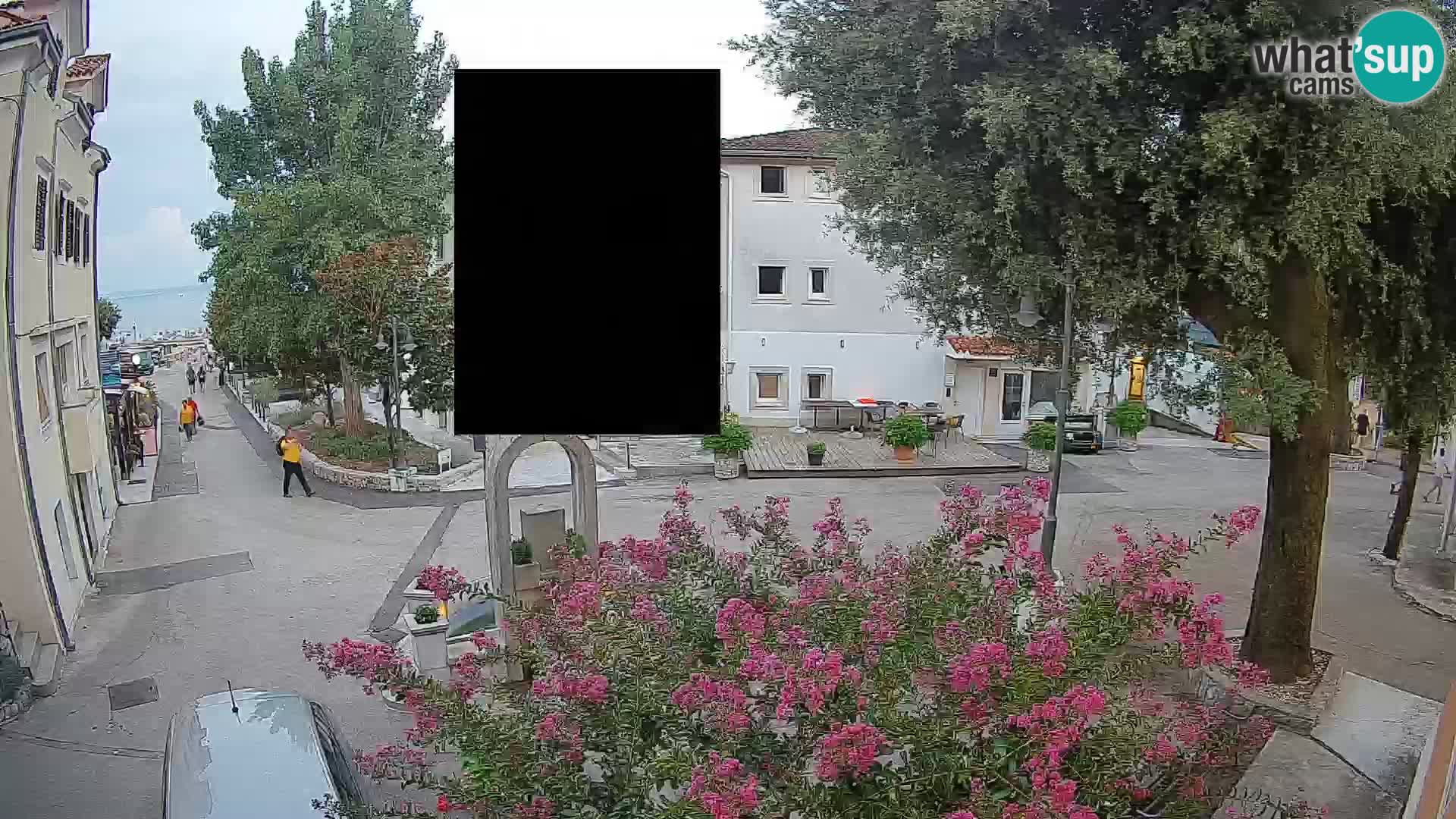 Webcam centre de Mošćenička Draga – Vue en direct du centre-ville