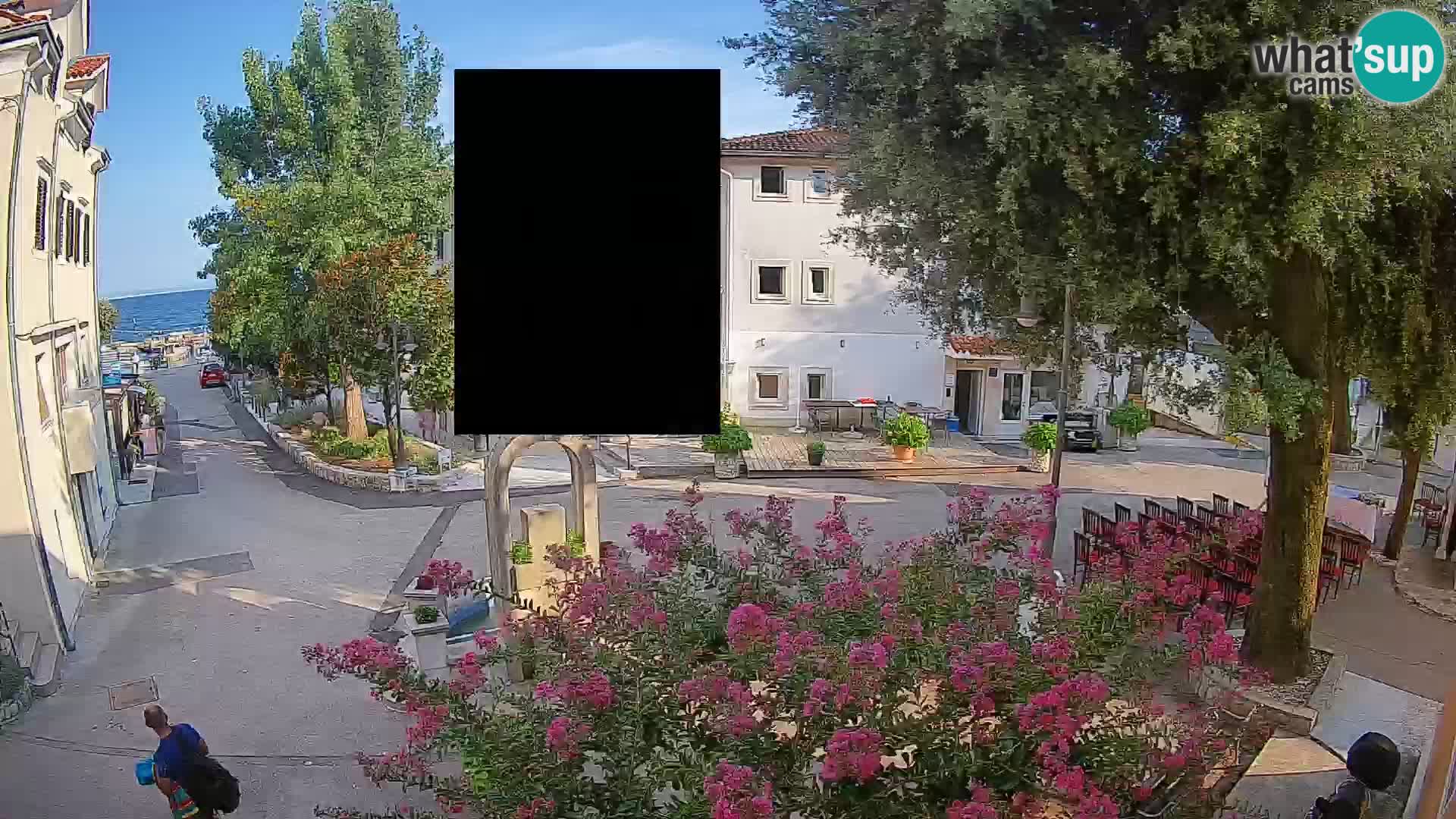 Spletna kamera center Mošćeniška Draga – Pogled v živo