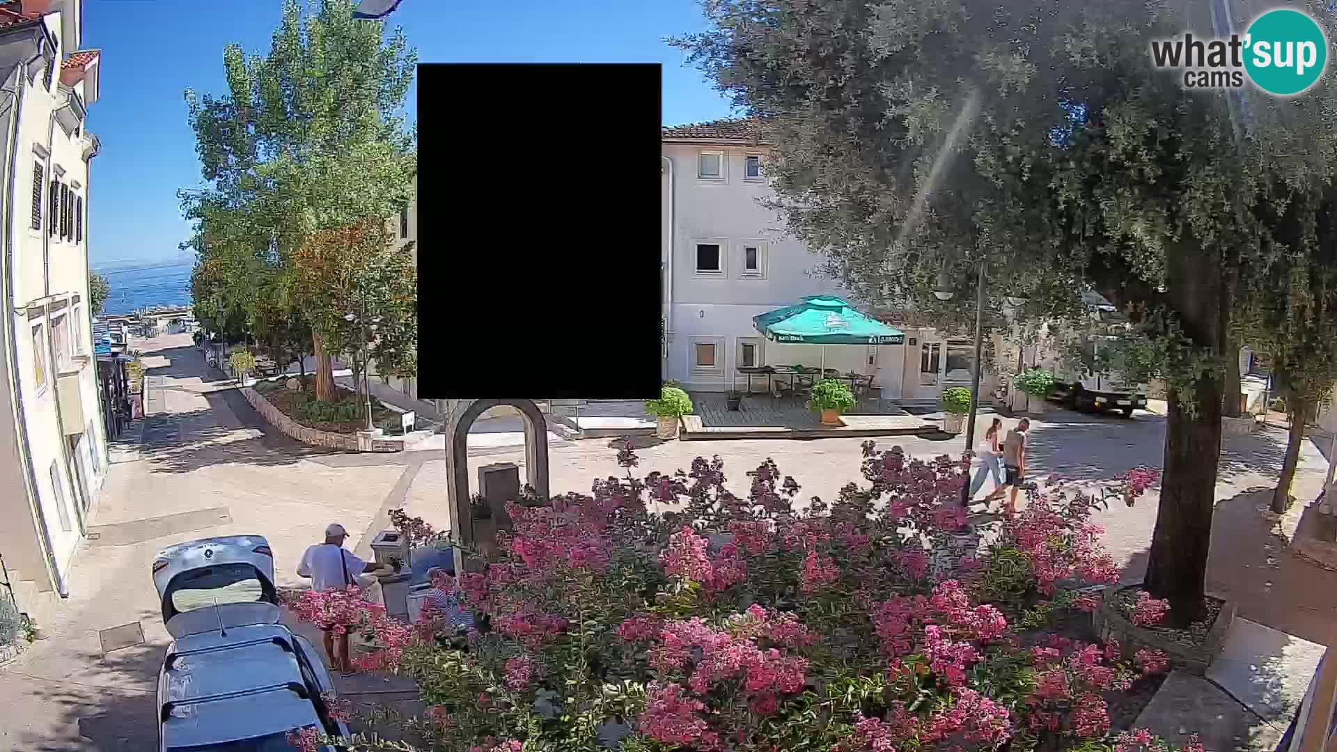 Webcam Centre de Mošćenička Draga – Vue en direct du centre-ville
