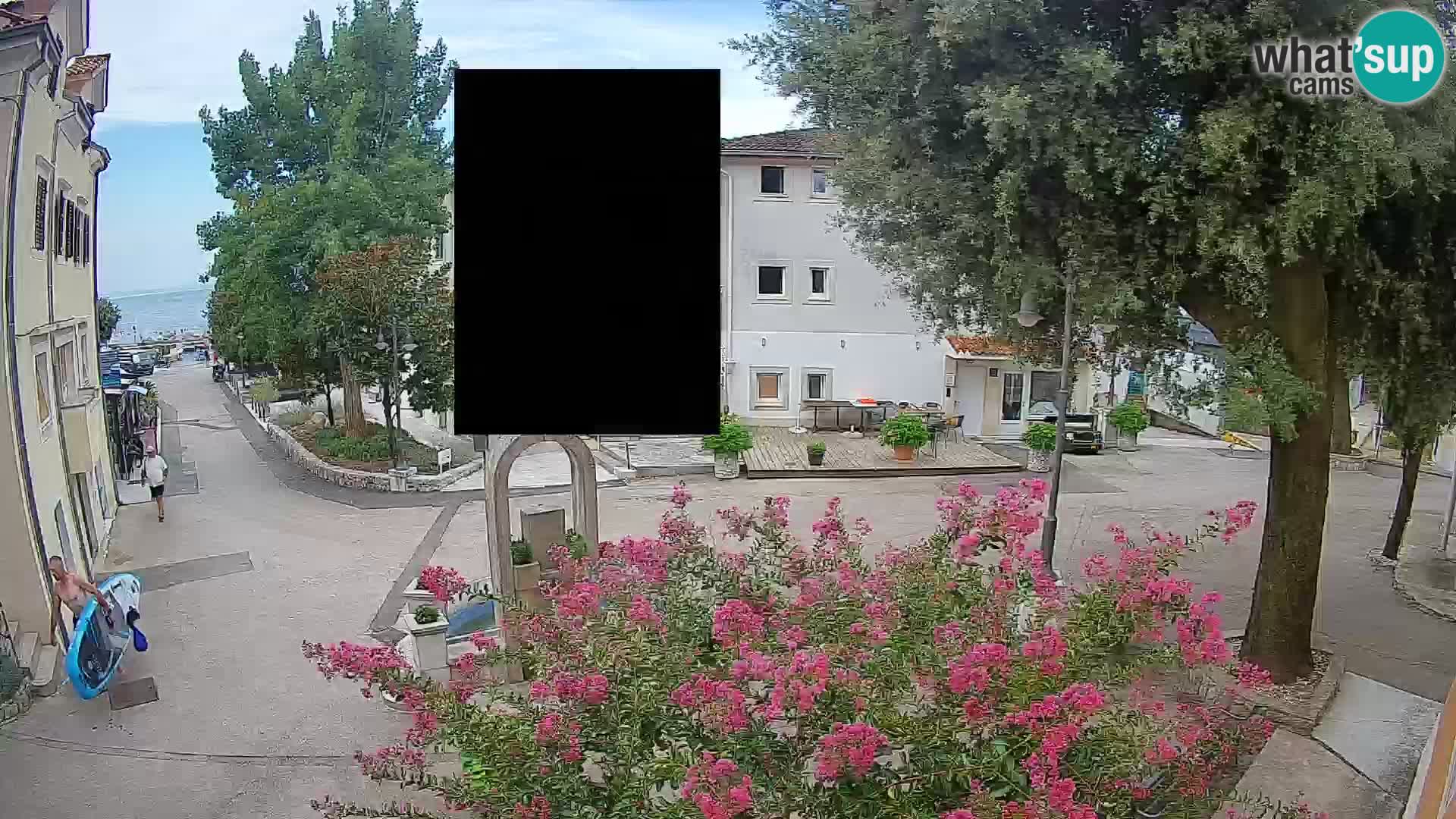 Webcam centre de Mošćenička Draga – Vue en direct du centre-ville