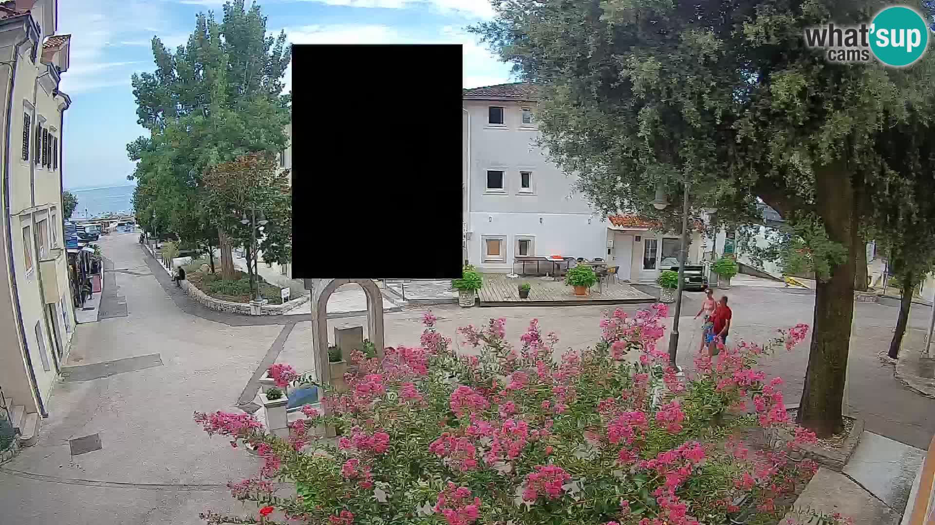 Webcam Mošćenička Draga Center – Live View of the Town Center