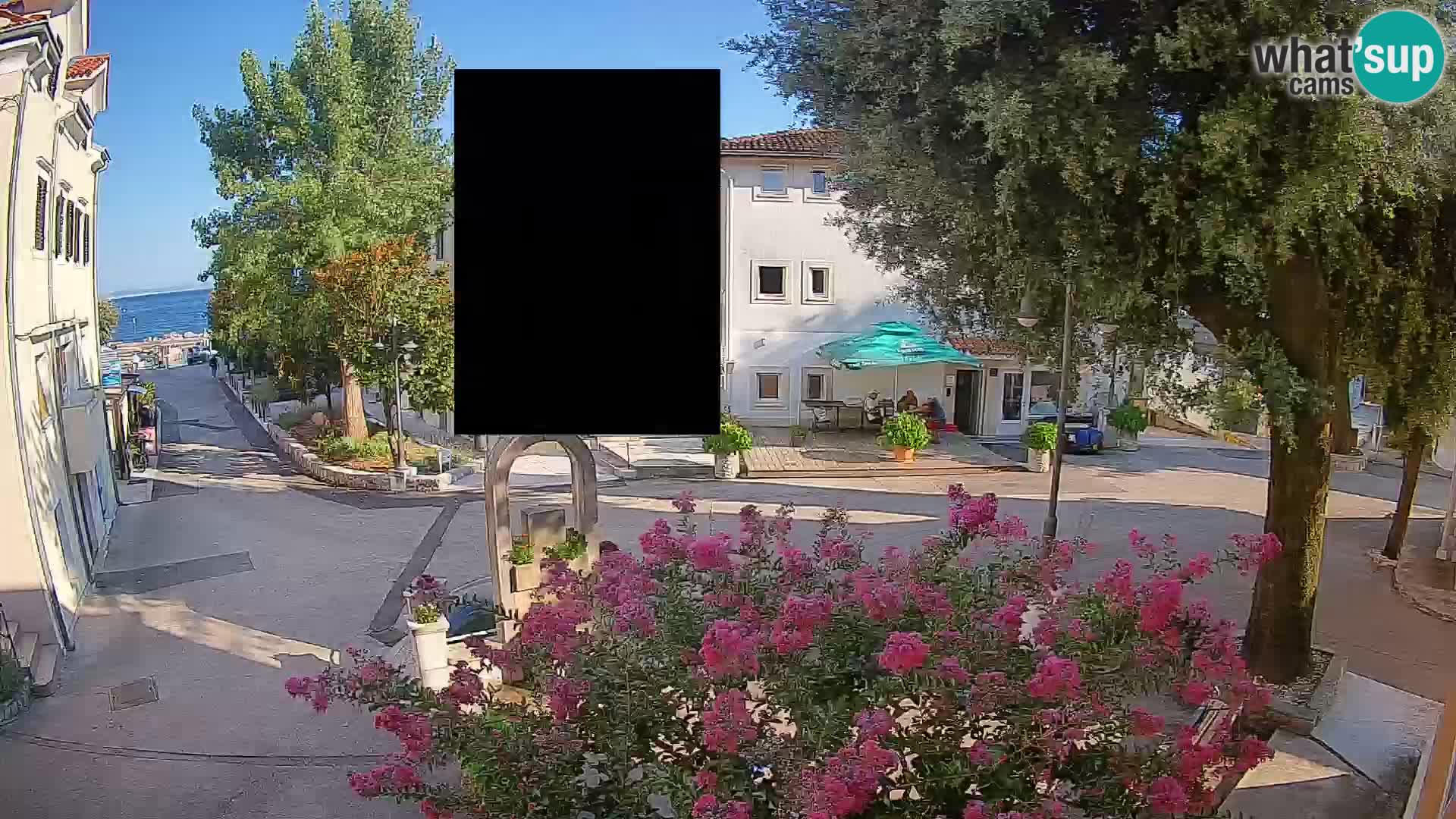 Webcam Mošćenička Draga Center – Live View of the Town Center