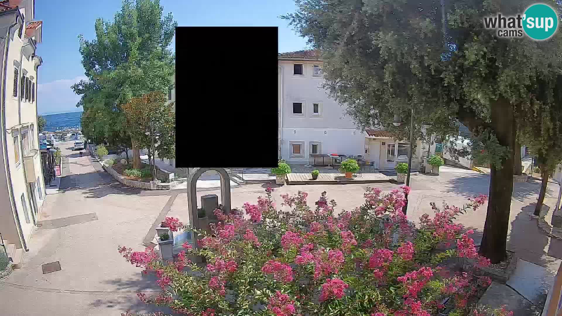 Webcam centre de Mošćenička Draga – Vue en direct du centre-ville