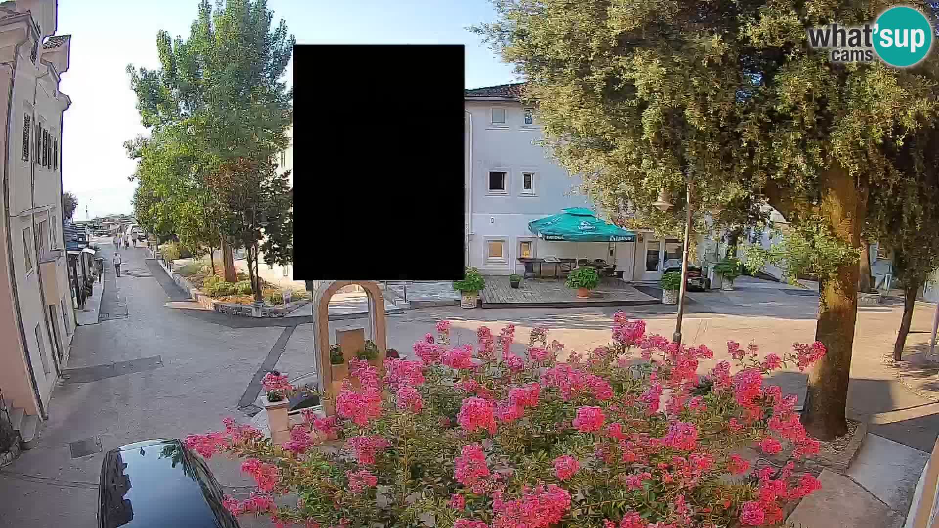 Webcam Centre de Mošćenička Draga – Vue en direct du centre-ville