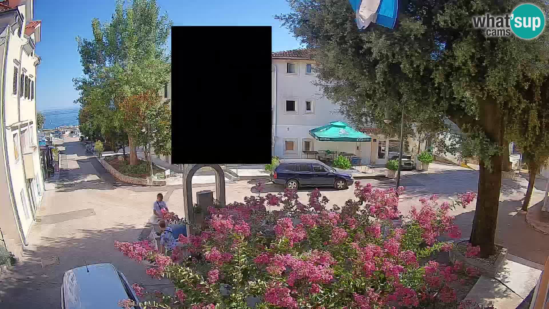 Webcam Centre de Mošćenička Draga – Vue en direct du centre-ville