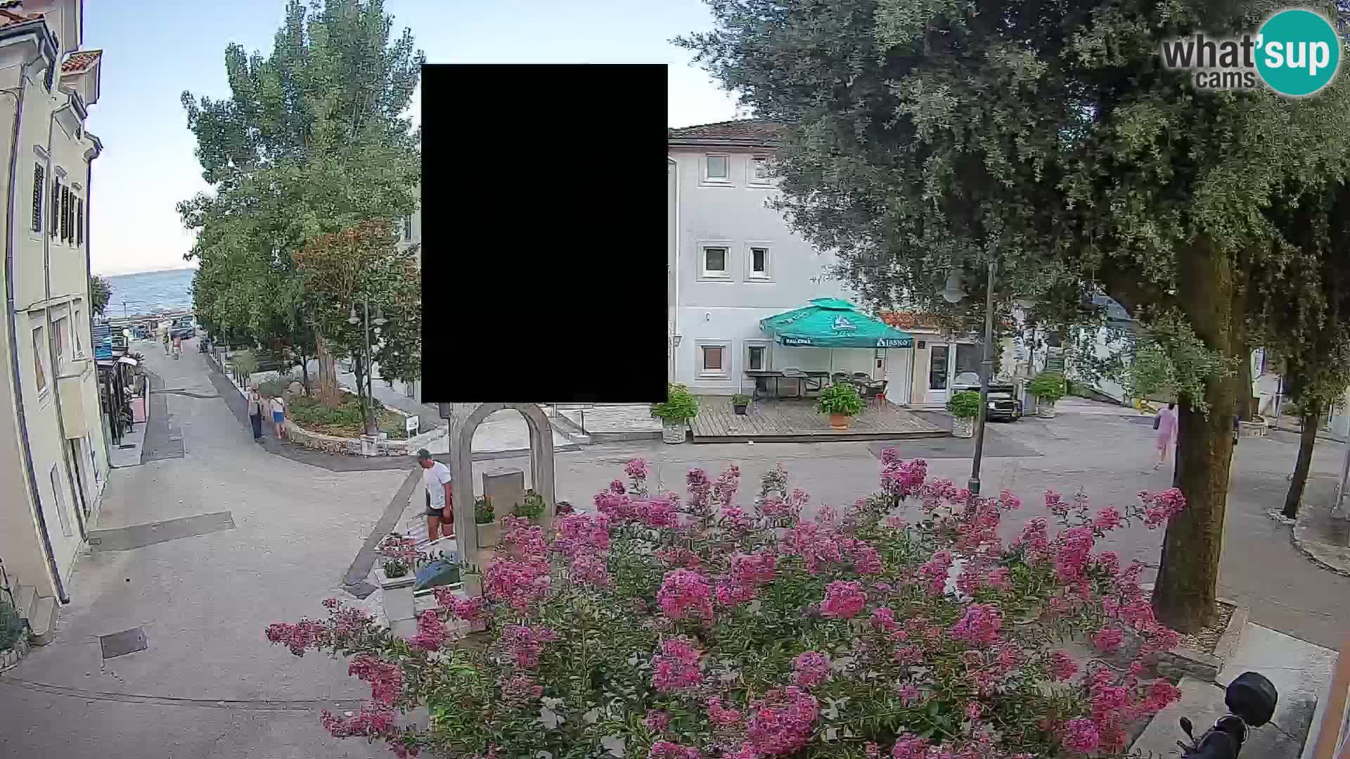 Webcam Mošćenička Draga Zentrum – Liveblick auf das Ortszentrum