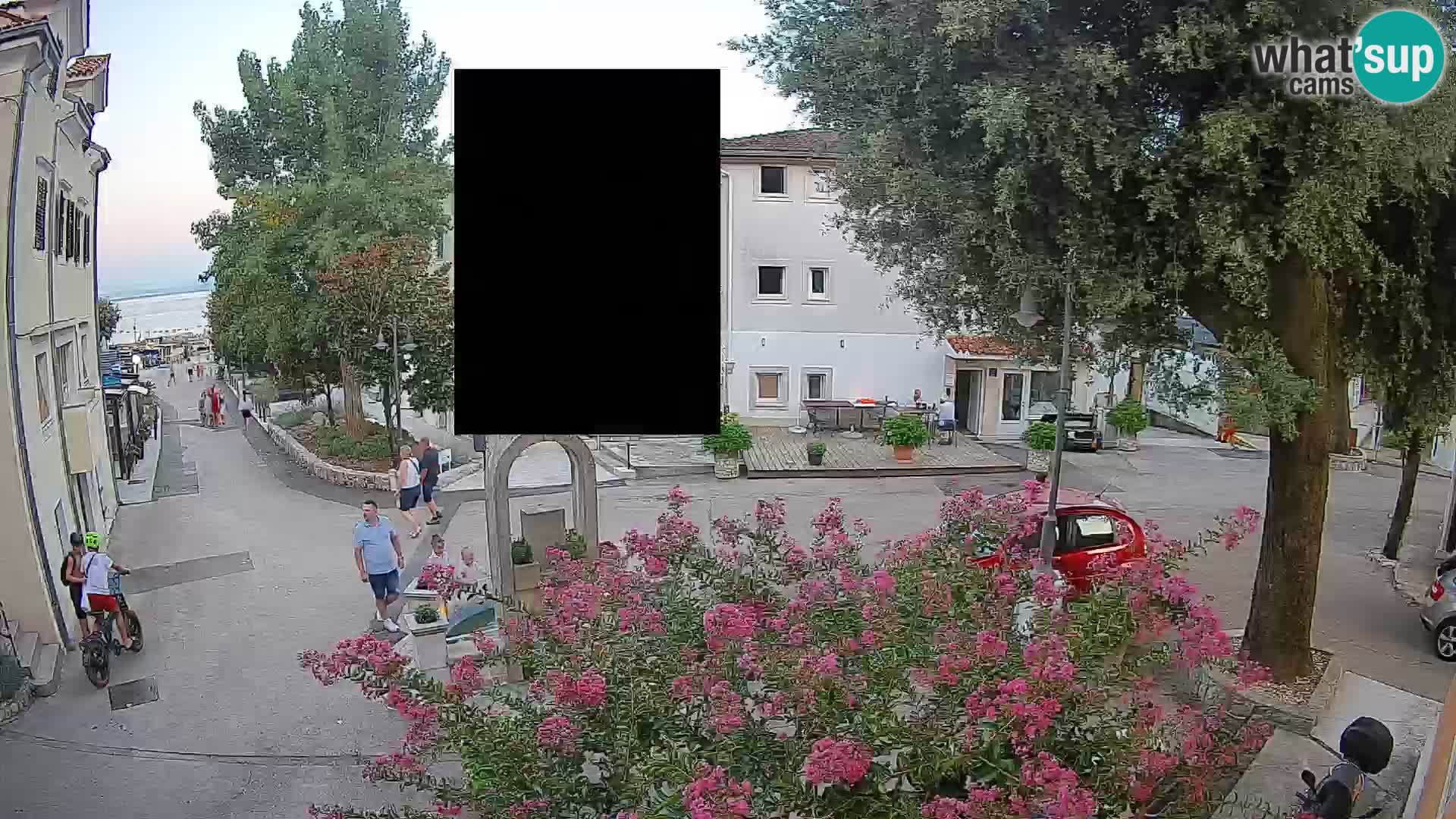 Webcam Centro Draga di Moschiena – Vista live sul centro