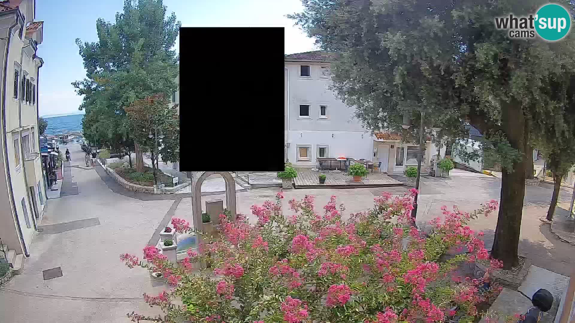 Webcam centre de Mošćenička Draga – Vue en direct du centre-ville