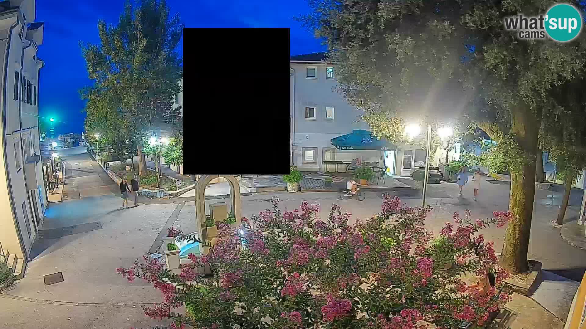 Webcam Mošćenička Draga Center – Live View of the Town Center