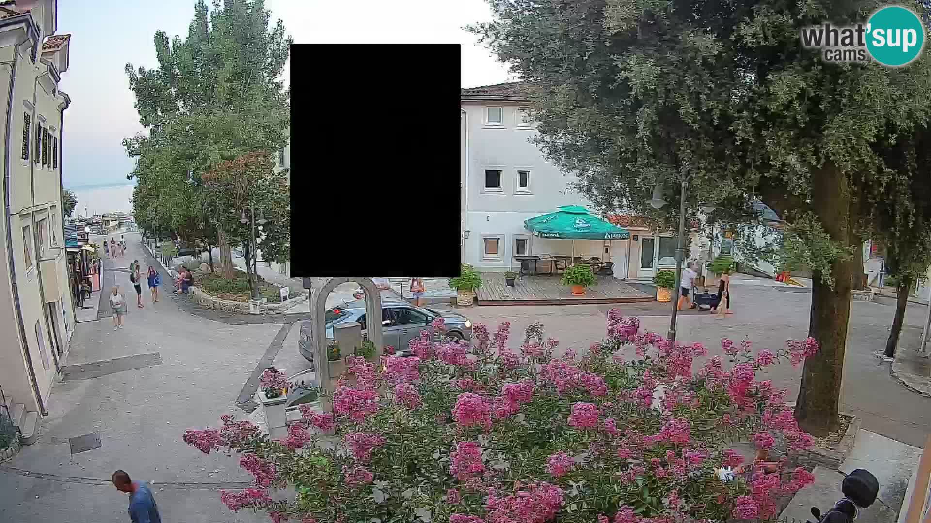 Webcam Mošćenička Draga Center – Live View of the Town Center