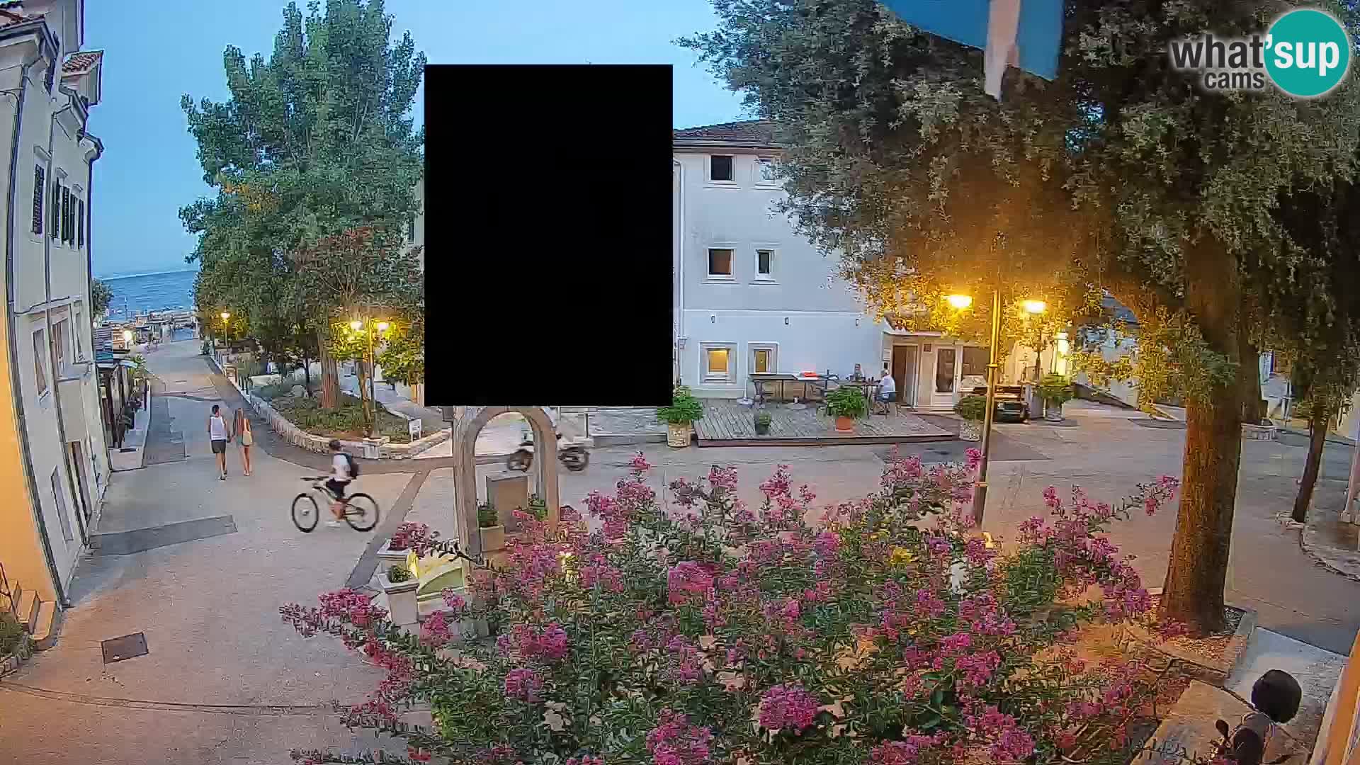 Web kamera centar Mošćeničke Drage – Pogled uživo