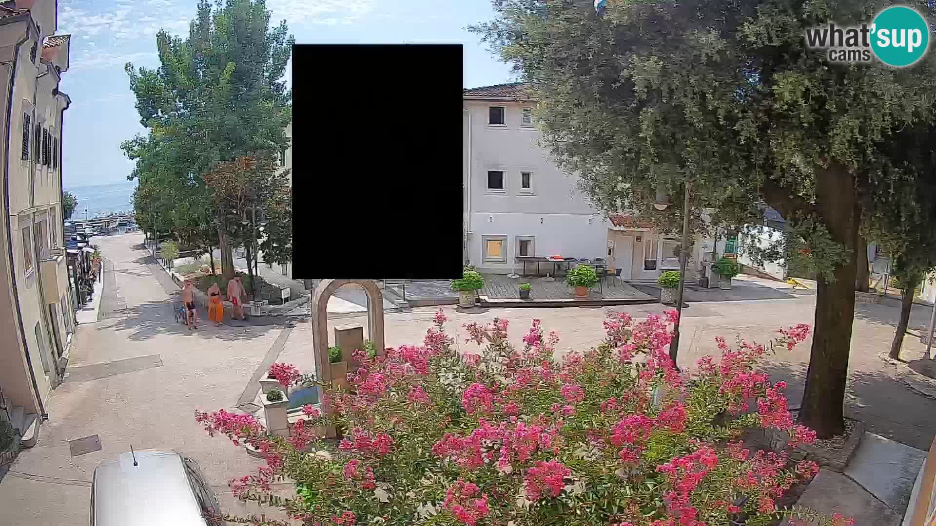 Webcam Centro Draga di Moschiena – Vista live sul centro