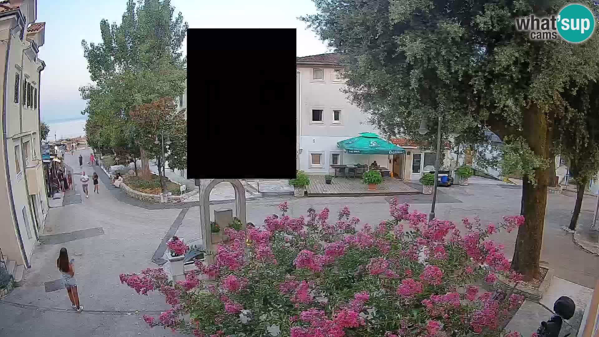 Webcam Mošćenička Draga Zentrum – Liveblick auf das Ortszentrum