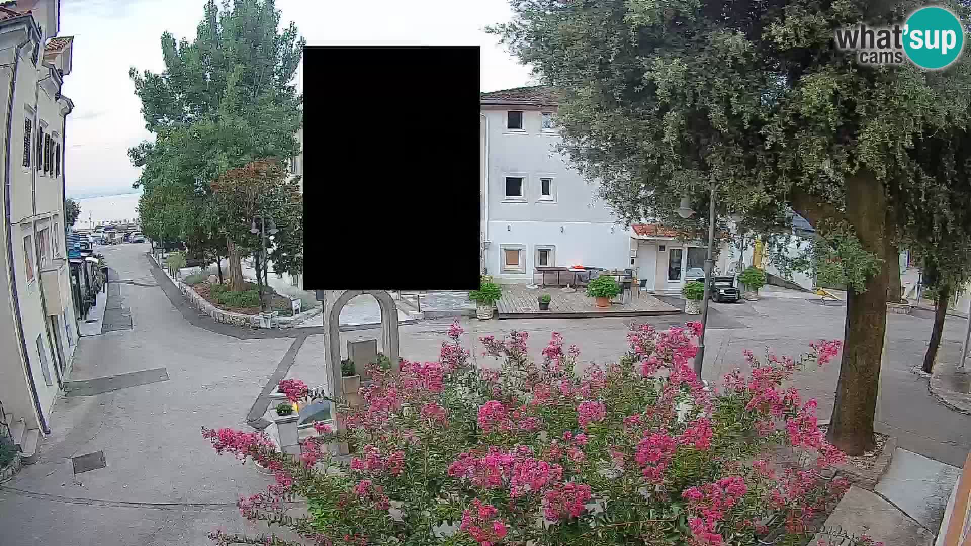Webcam centre de Mošćenička Draga – Vue en direct du centre-ville