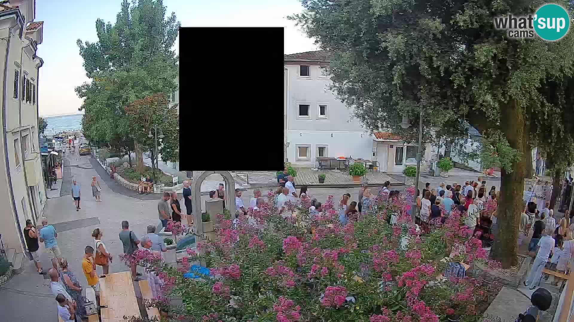 Webcam Mošćenička Draga Zentrum – Liveblick auf das Ortszentrum