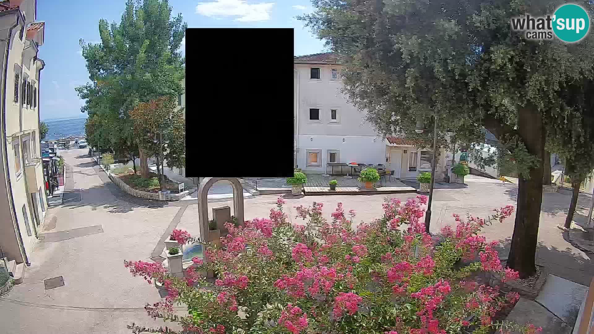 Webcam Centre de Mošćenička Draga – Vue en direct du centre-ville