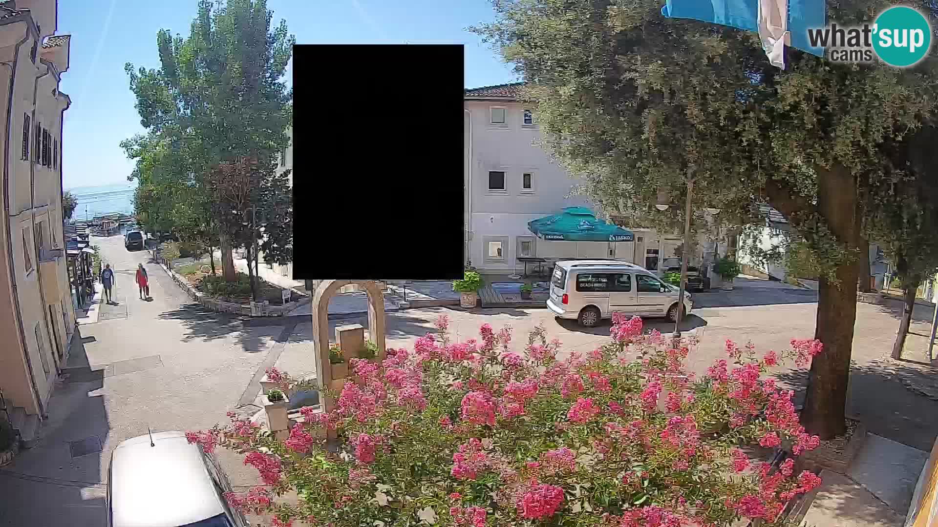 Webcam Mošćenička Draga Center – Live View of the Town Center