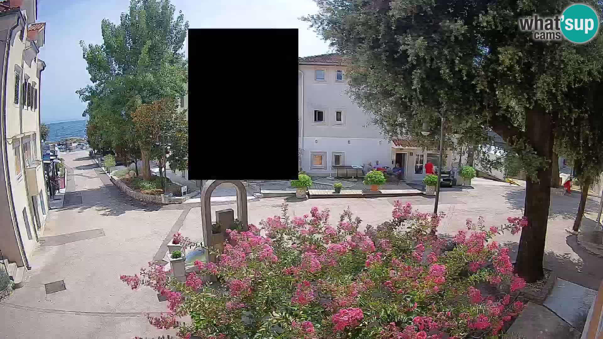 Webcam centre de Mošćenička Draga – Vue en direct du centre-ville