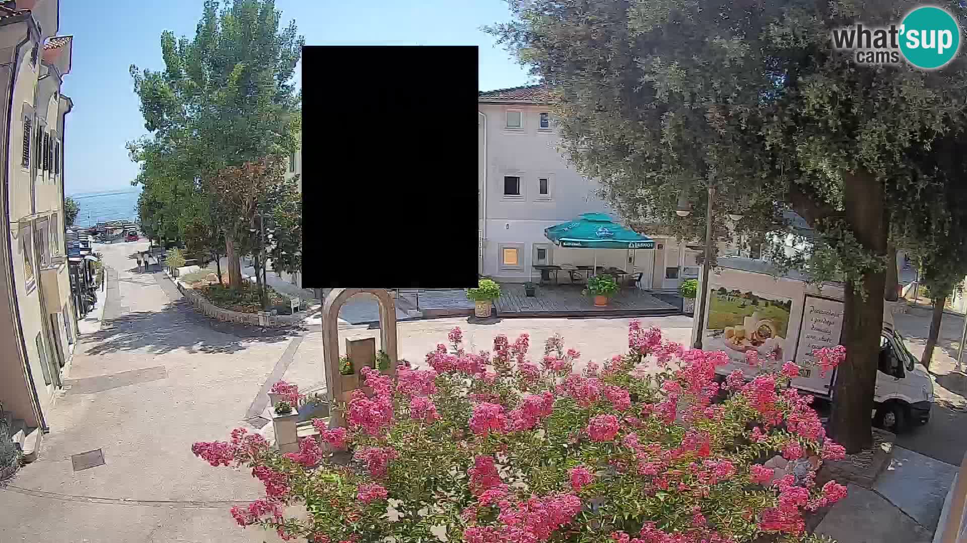 Webcam Centre de Mošćenička Draga – Vue en direct du centre-ville