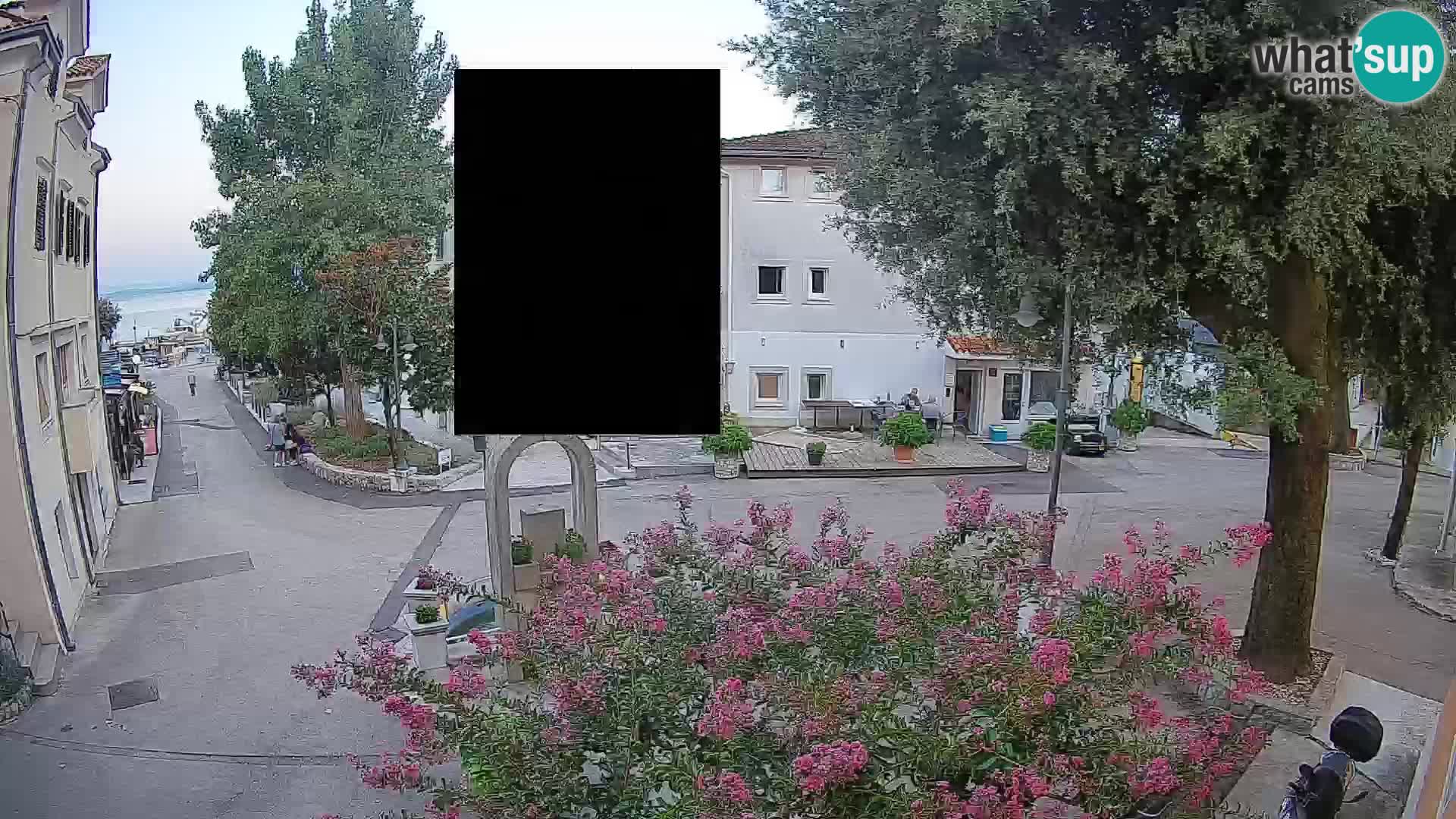 Web kamera centar Mošćeničke Drage – Pogled uživo