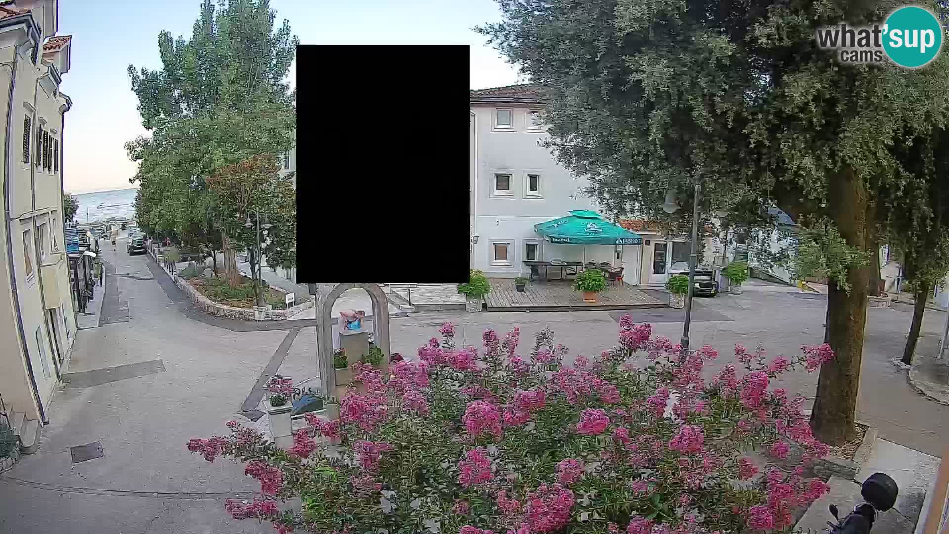 Webcam centre de Mošćenička Draga – Vue en direct du centre-ville