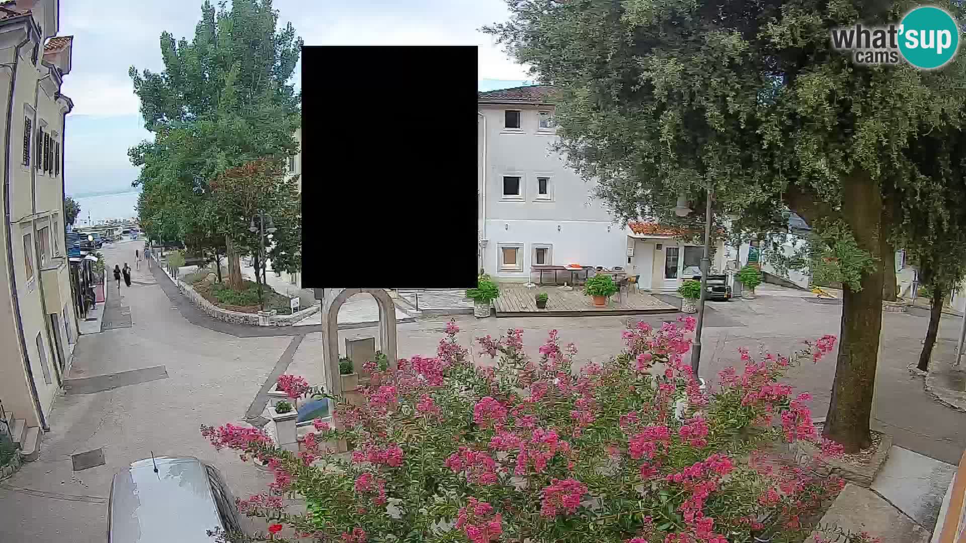 Webcam Mošćenička Draga Center – Live View of the Town Center