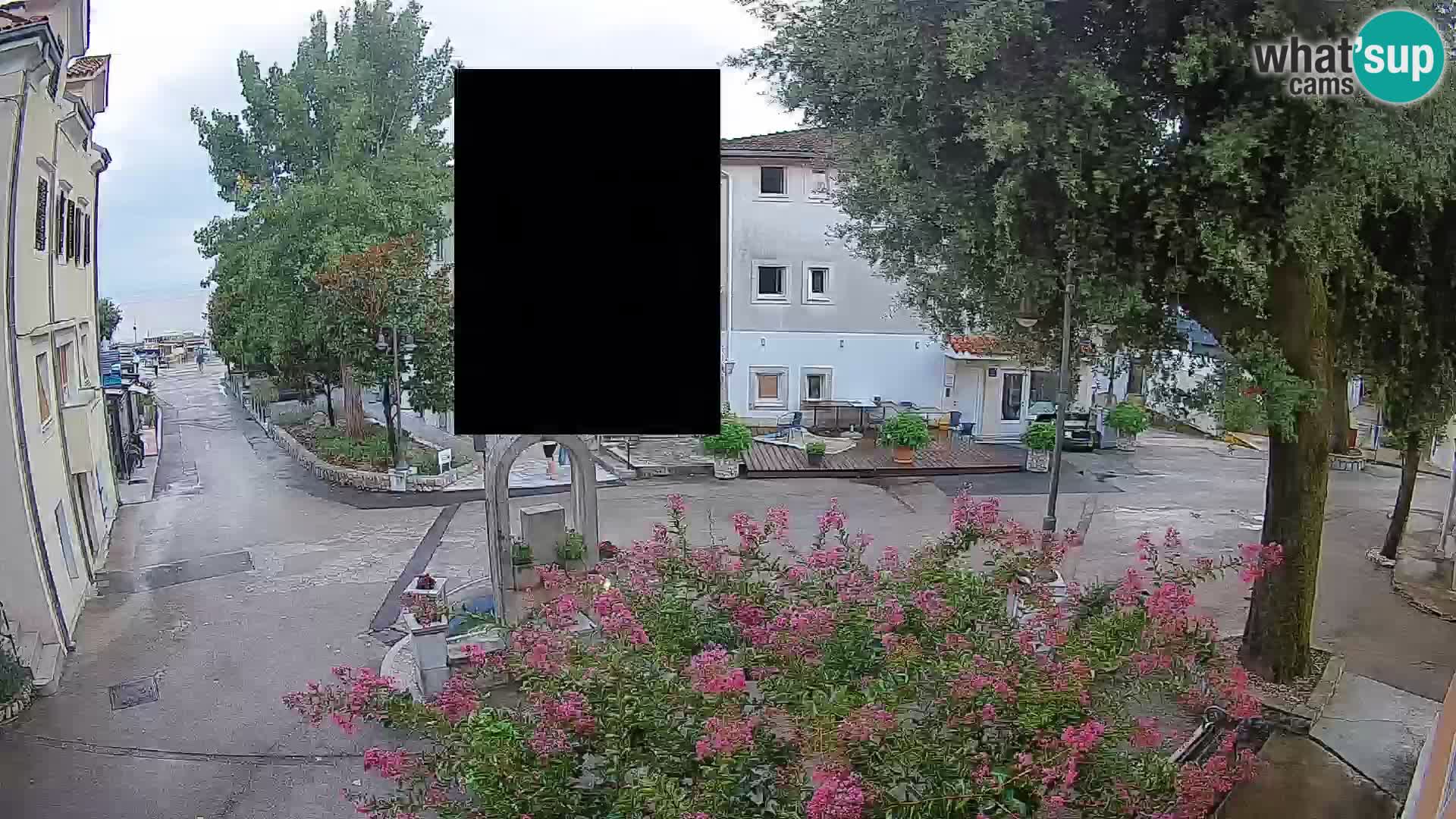 Webcam centre de Mošćenička Draga – Vue en direct du centre-ville