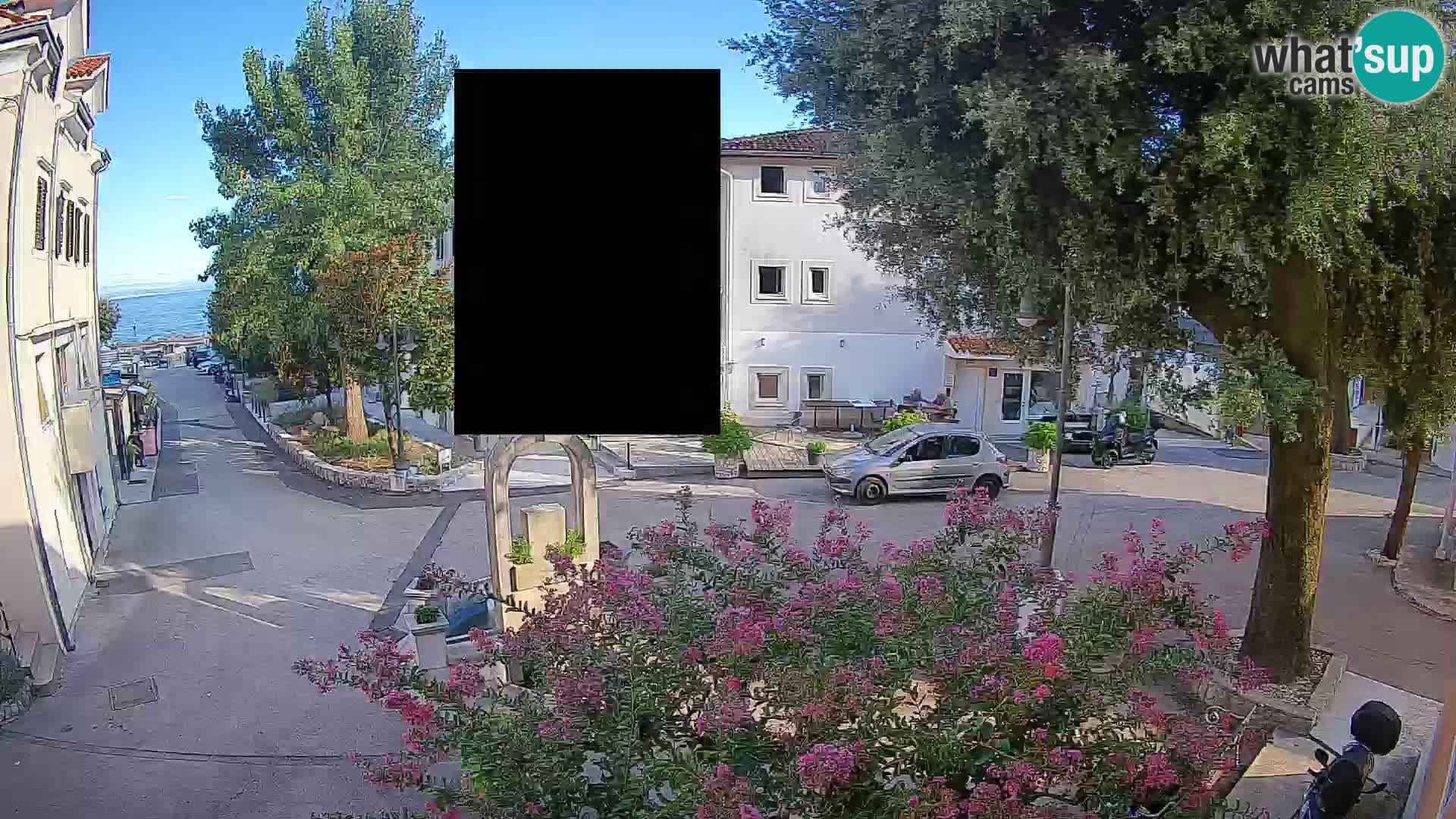 Webcam Mošćenička Draga Center – Live View of the Town Center