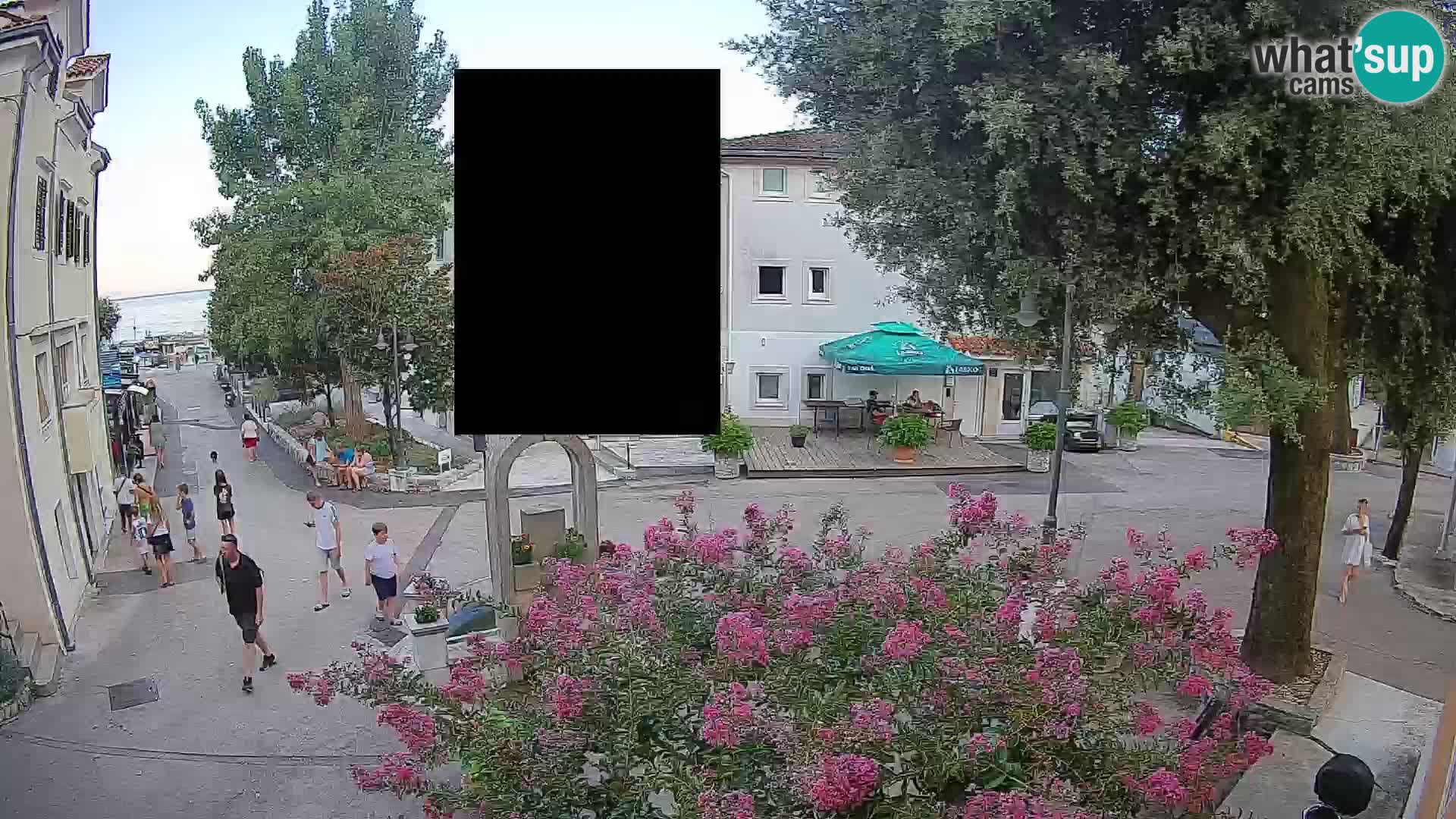 Webcam Mošćenička Draga Zentrum – Liveblick auf das Ortszentrum