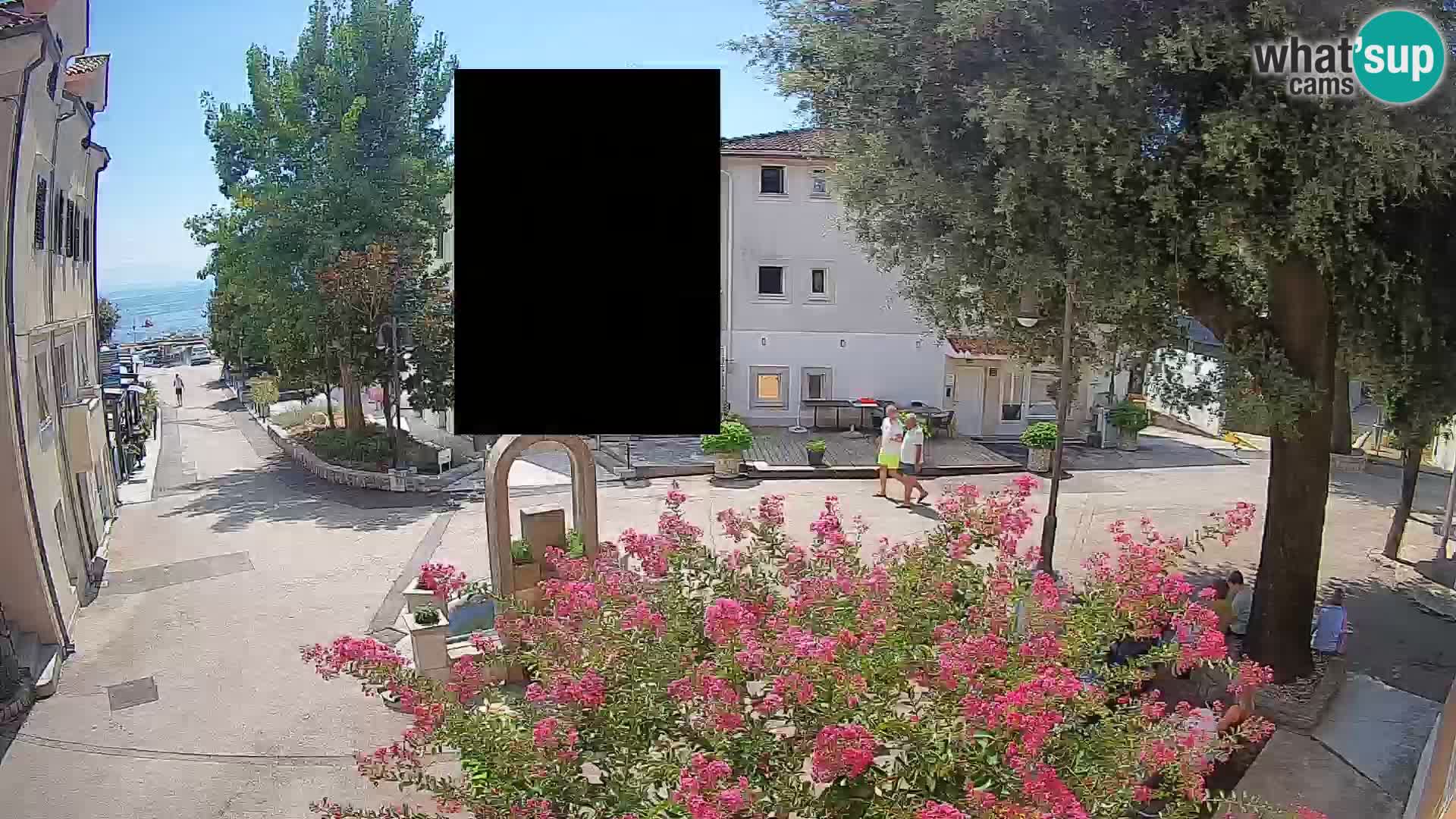 Webcam Mošćenička Draga Zentrum – Liveblick auf das Ortszentrum