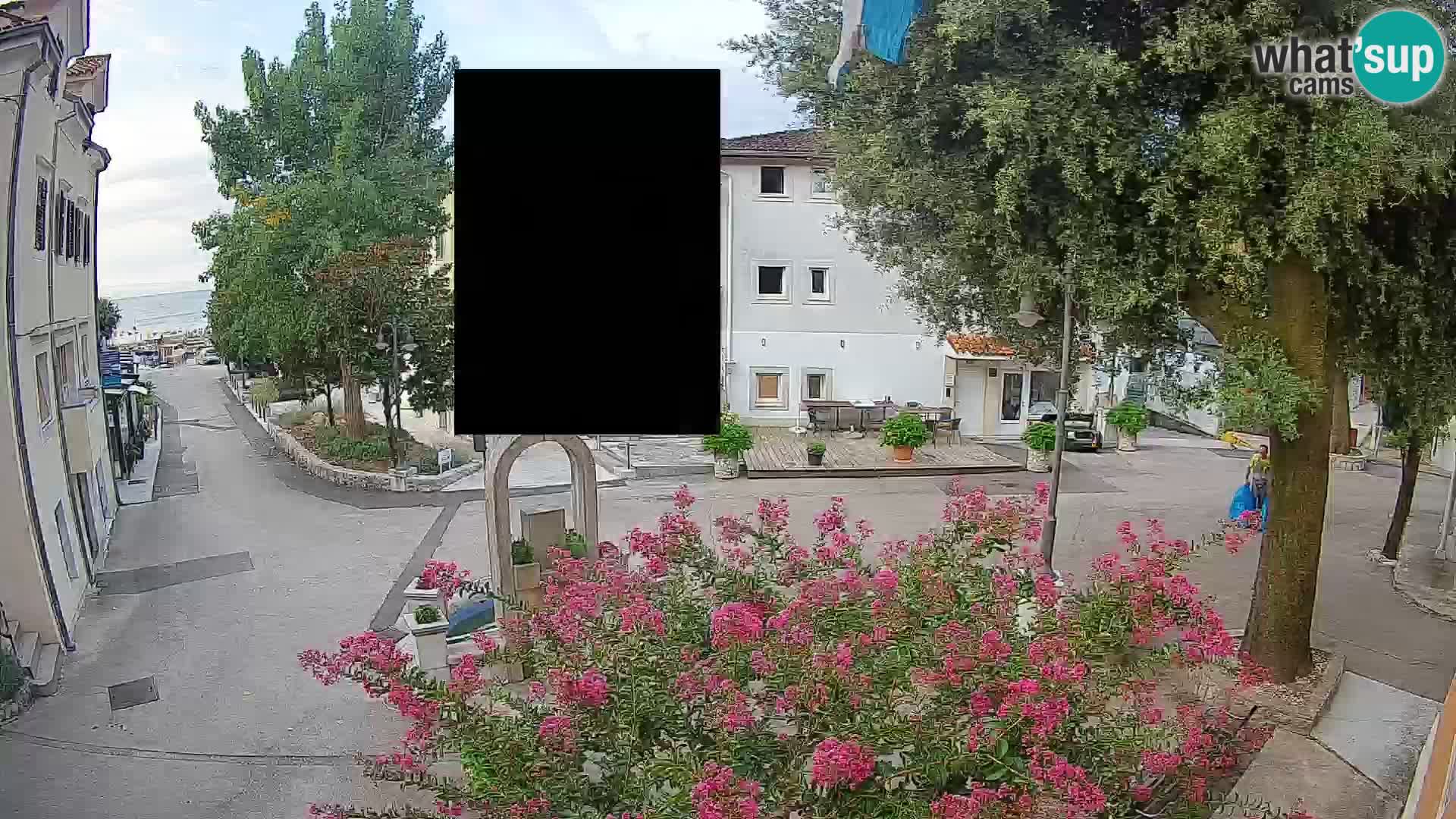 Webcam Centro Draga di Moschiena – Vista live sul centro