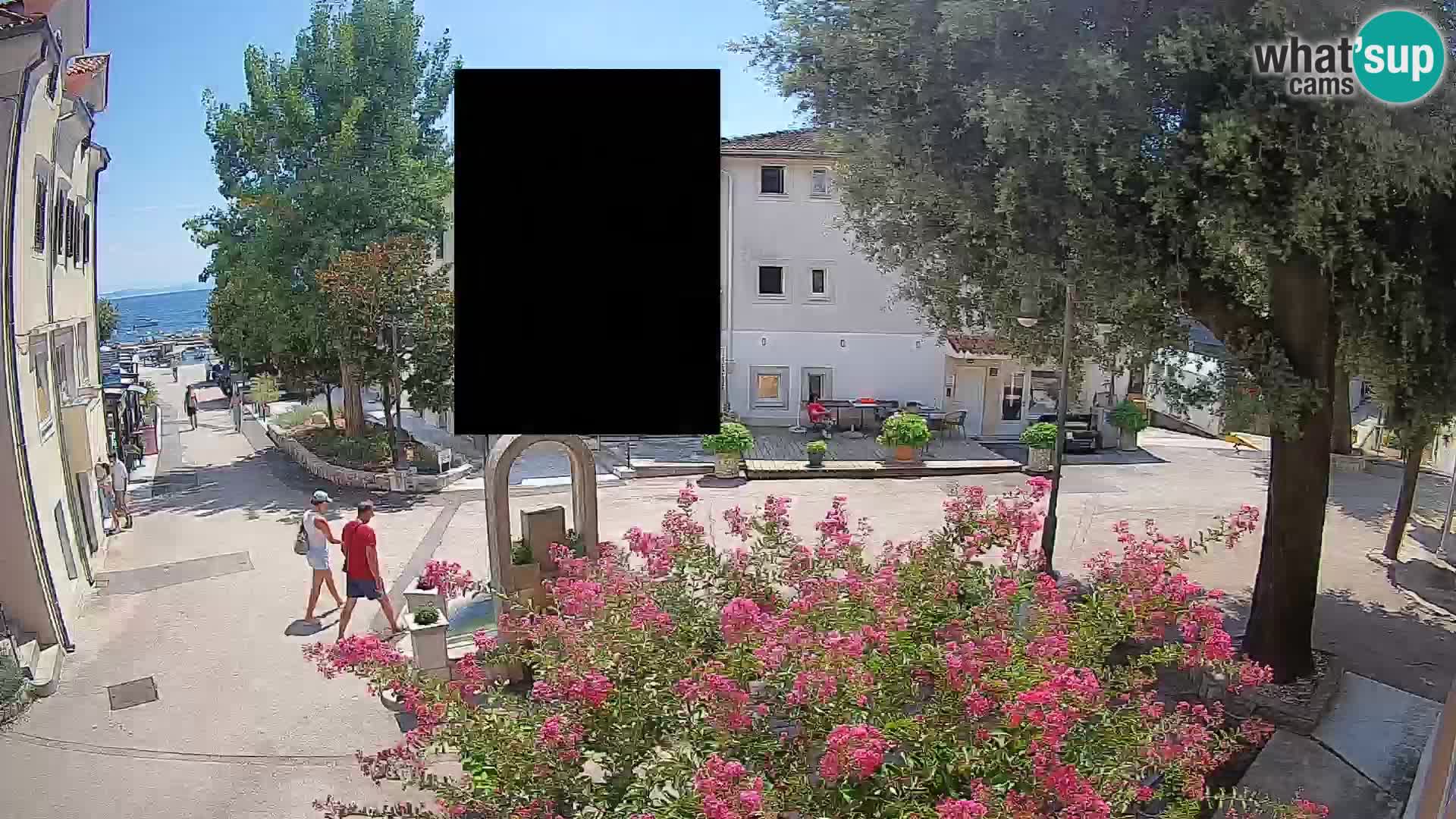 Webcam Centro Draga di Moschiena – Vista live sul centro