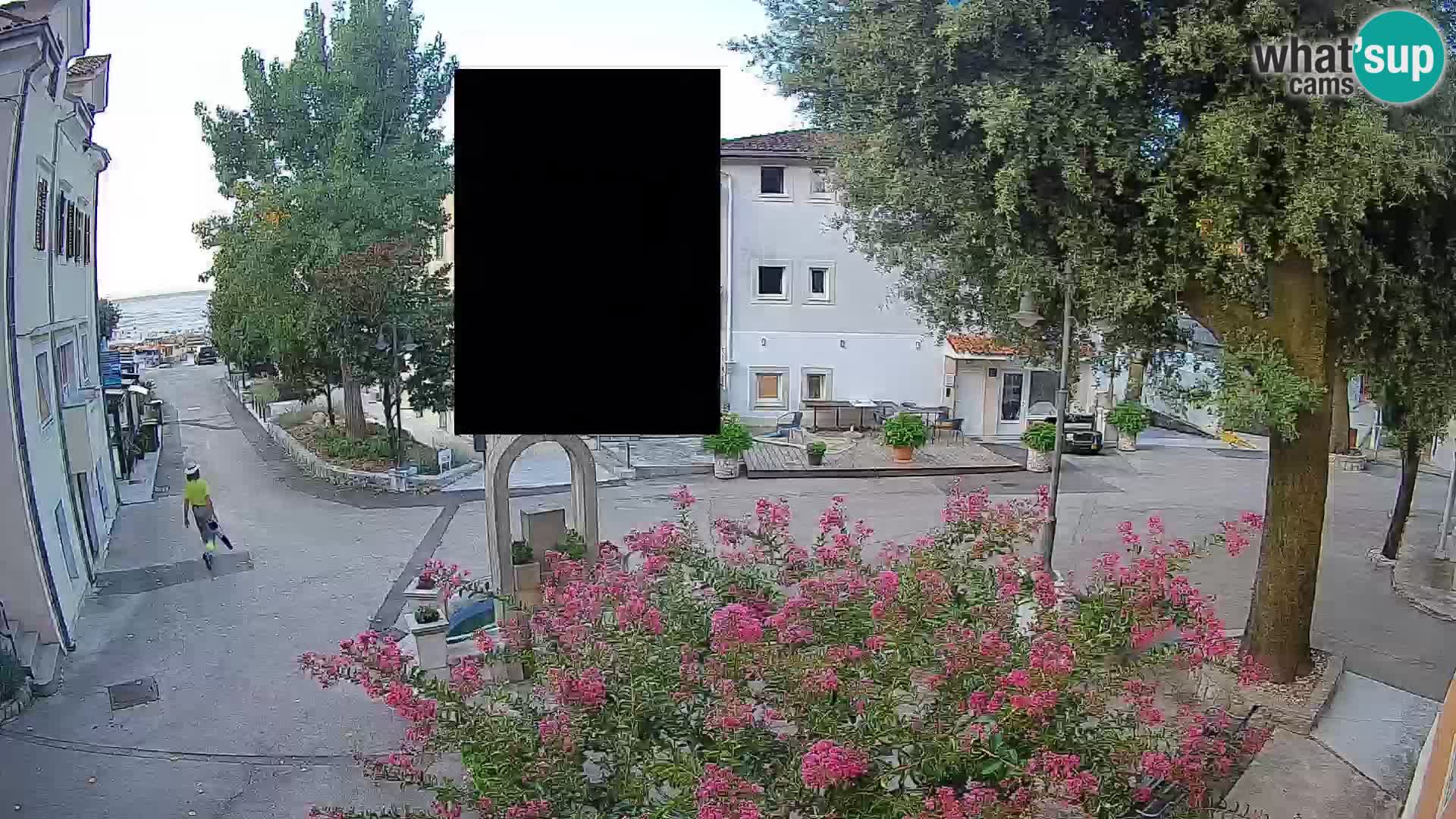 Webcam Mošćenička Draga Center – Live View of the Town Center