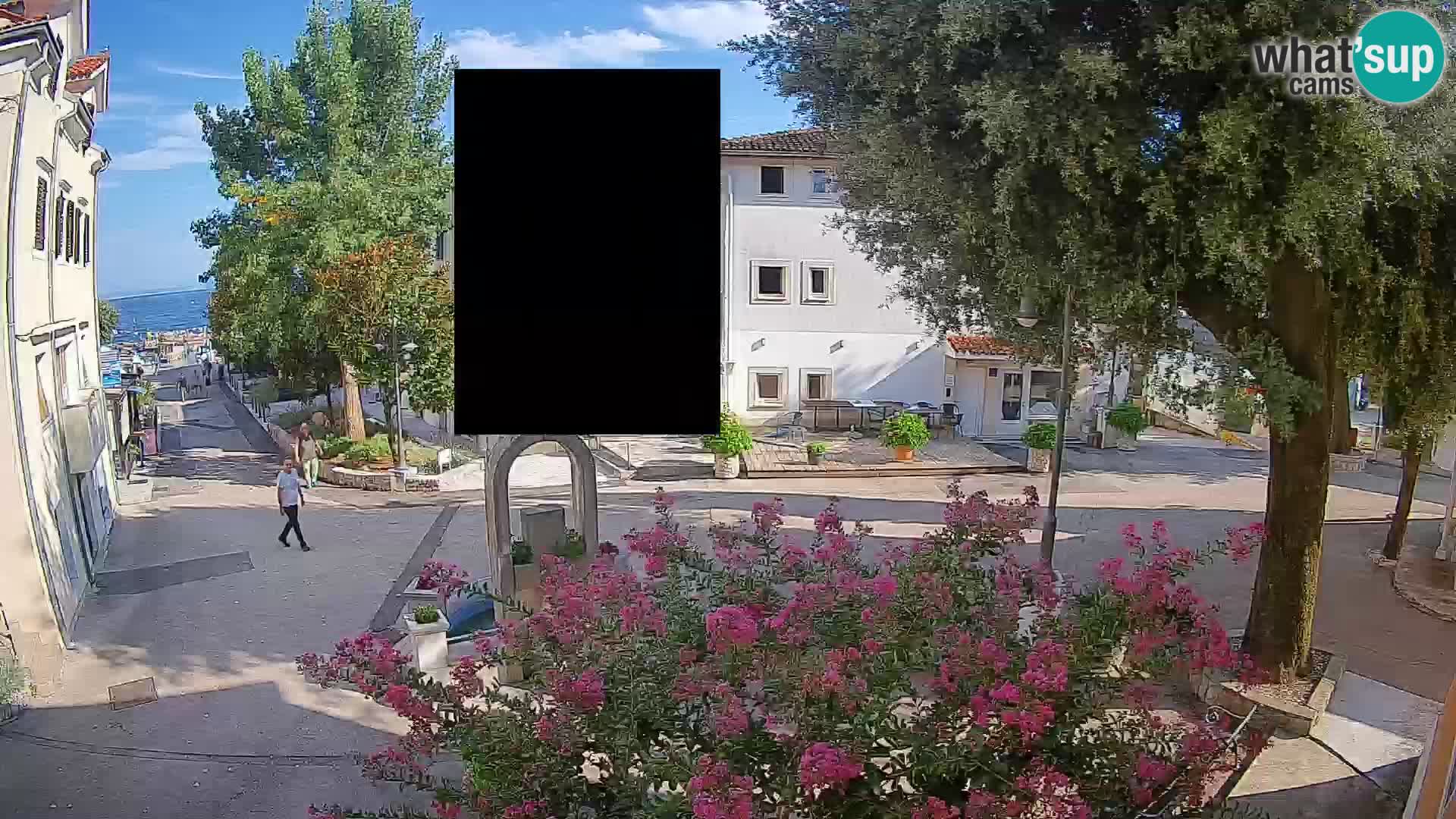 Webcam centre de Mošćenička Draga – Vue en direct du centre-ville