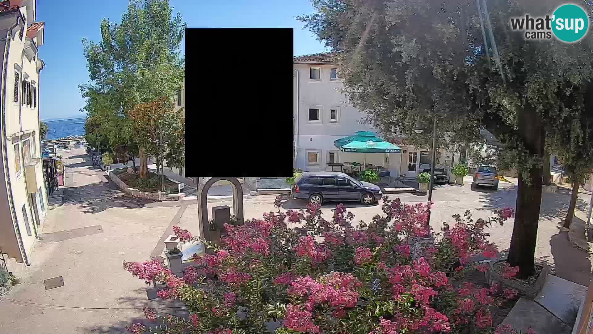 Webcam Centre de Mošćenička Draga – Vue en direct du centre-ville
