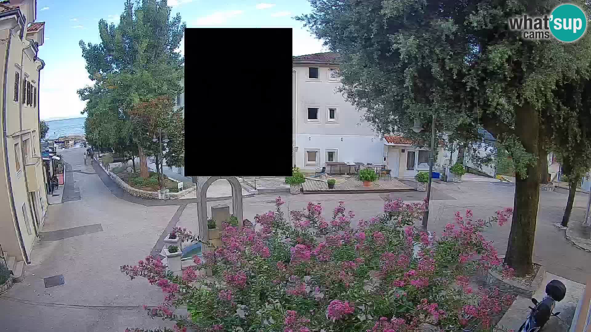 Webcam centre de Mošćenička Draga – Vue en direct du centre-ville