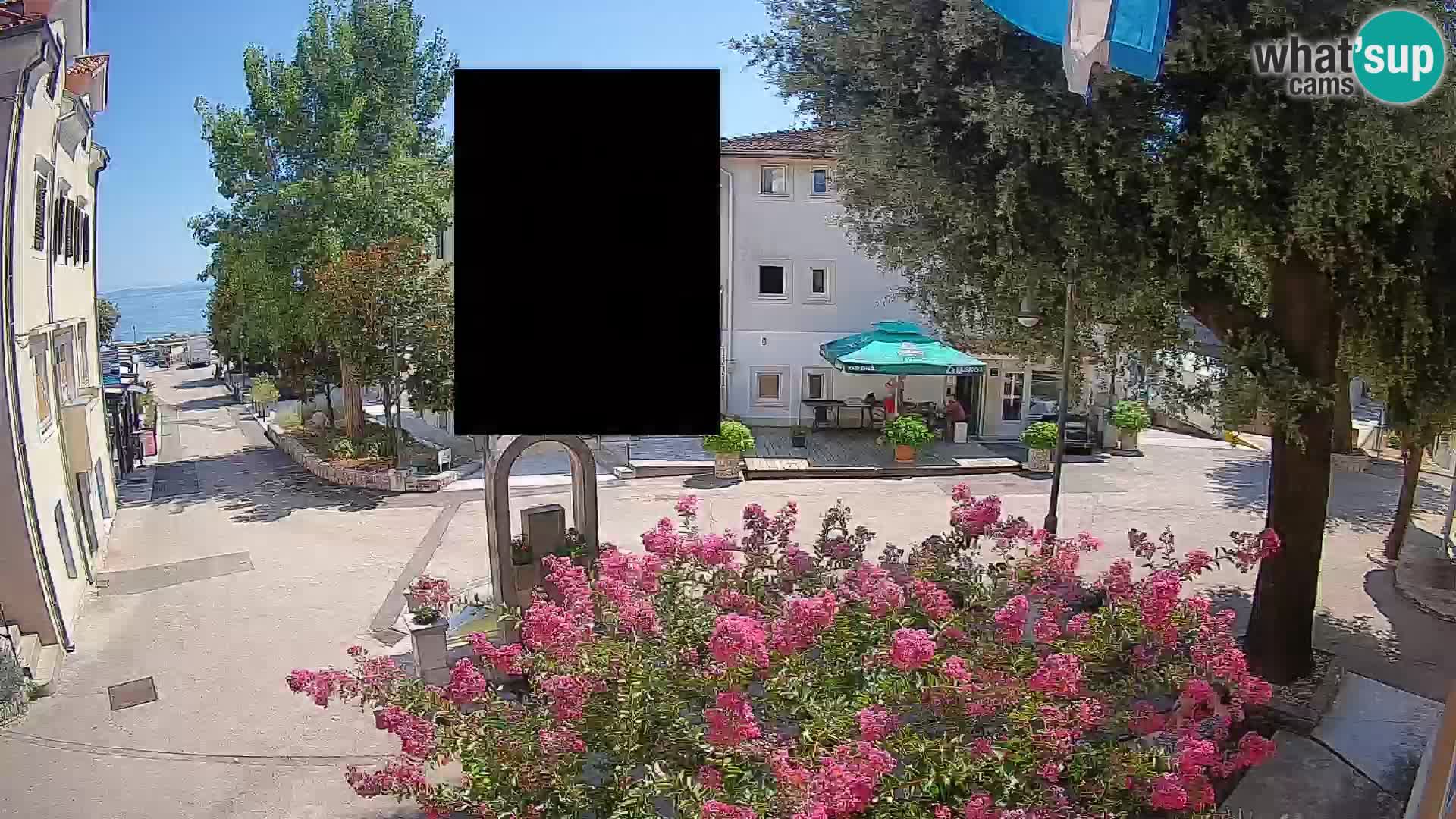 Webcam Centre de Mošćenička Draga – Vue en direct du centre-ville