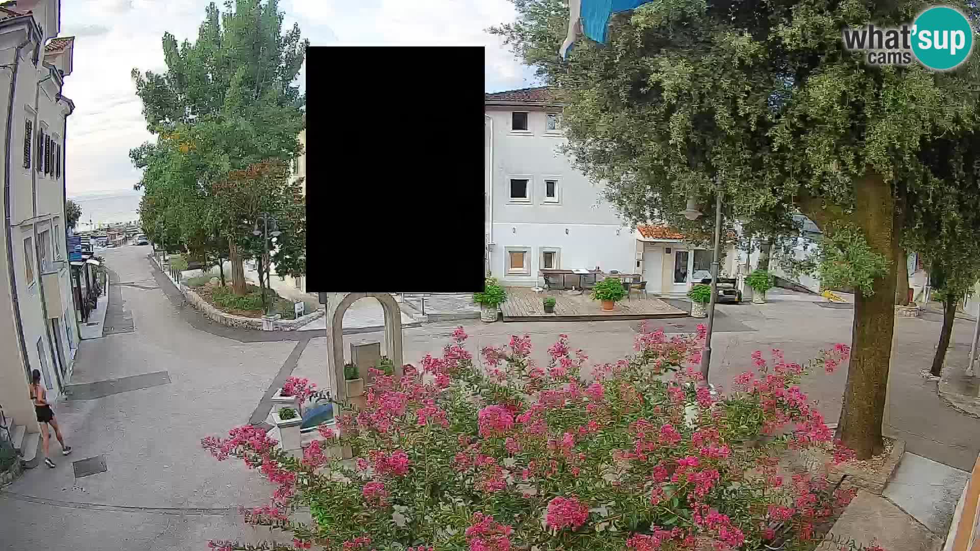 Webcam centre de Mošćenička Draga – Vue en direct du centre-ville
