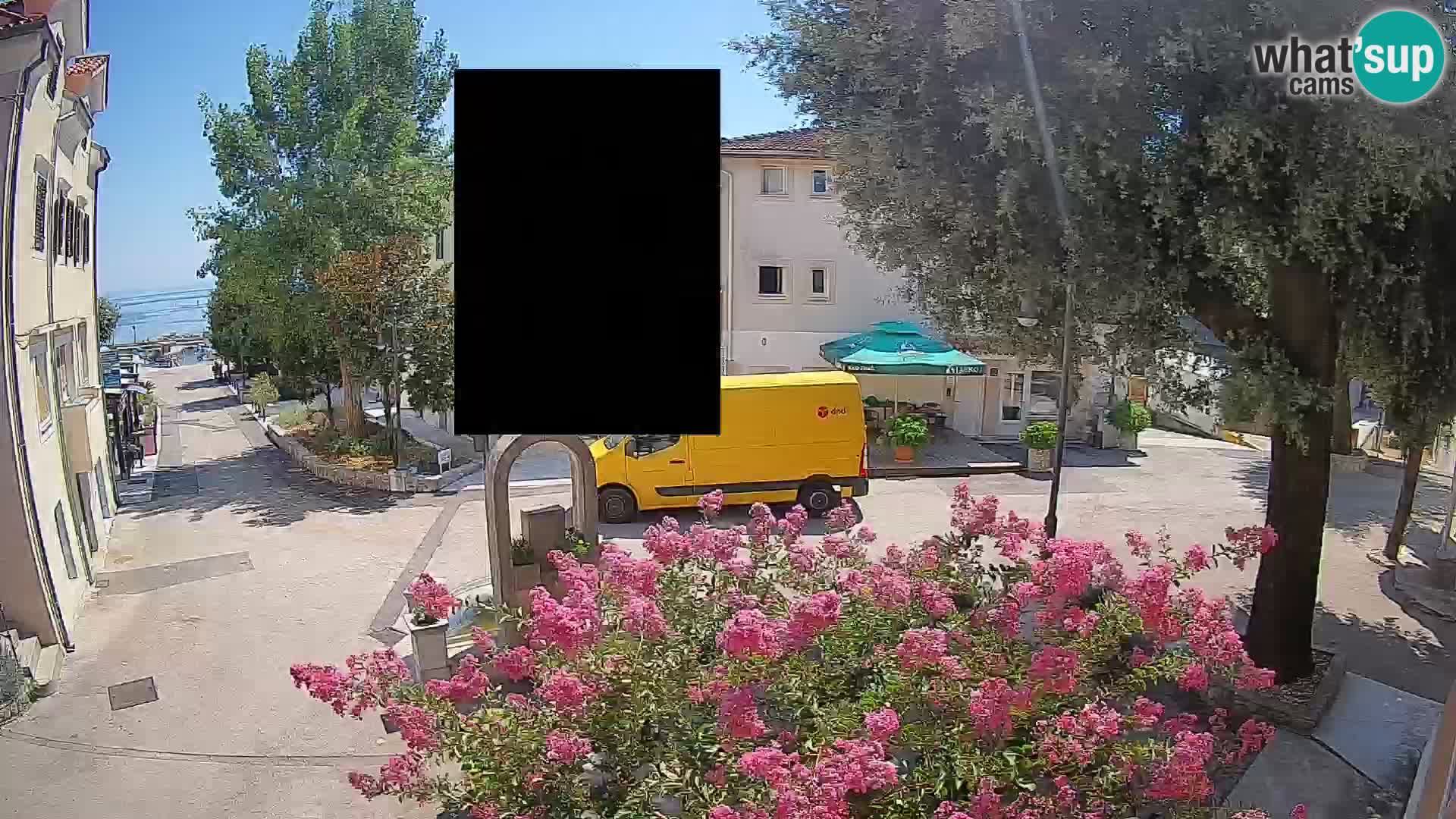 Webcam centre de Mošćenička Draga – Vue en direct du centre-ville