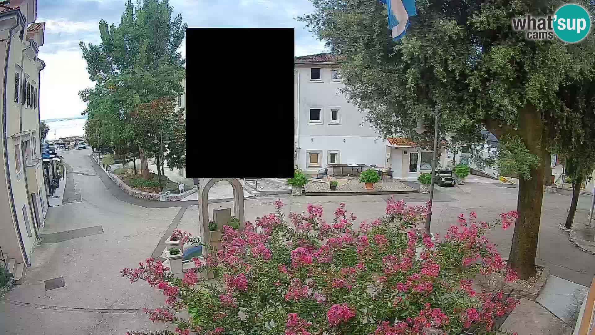 Webcam Centre de Mošćenička Draga – Vue en direct du centre-ville