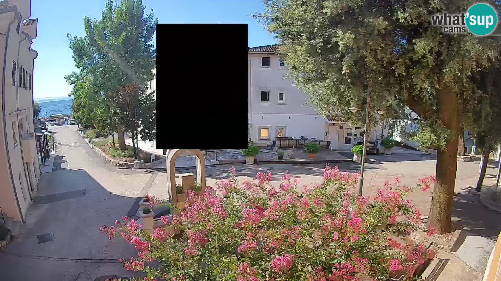 Webcam centre de Mošćenička Draga – Vue en direct du centre-ville