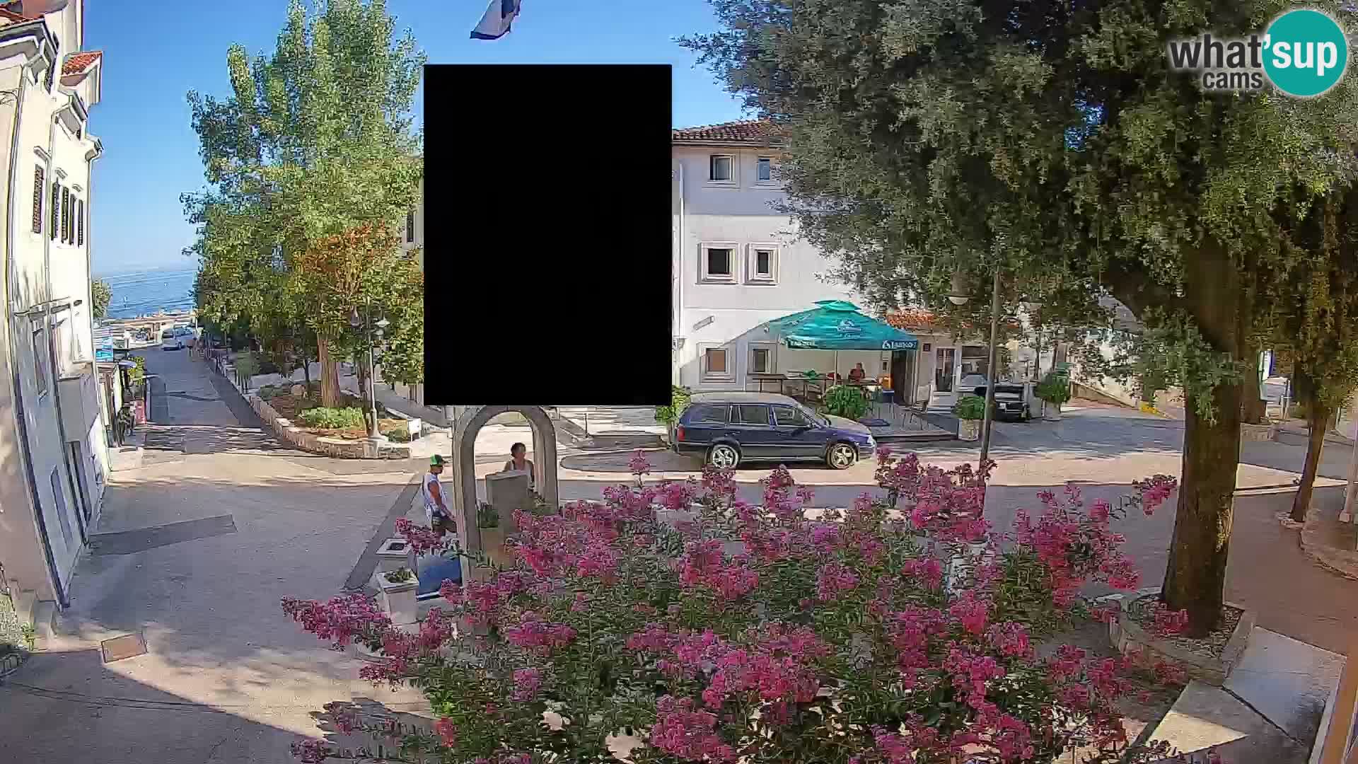 Webcam Centre de Mošćenička Draga – Vue en direct du centre-ville
