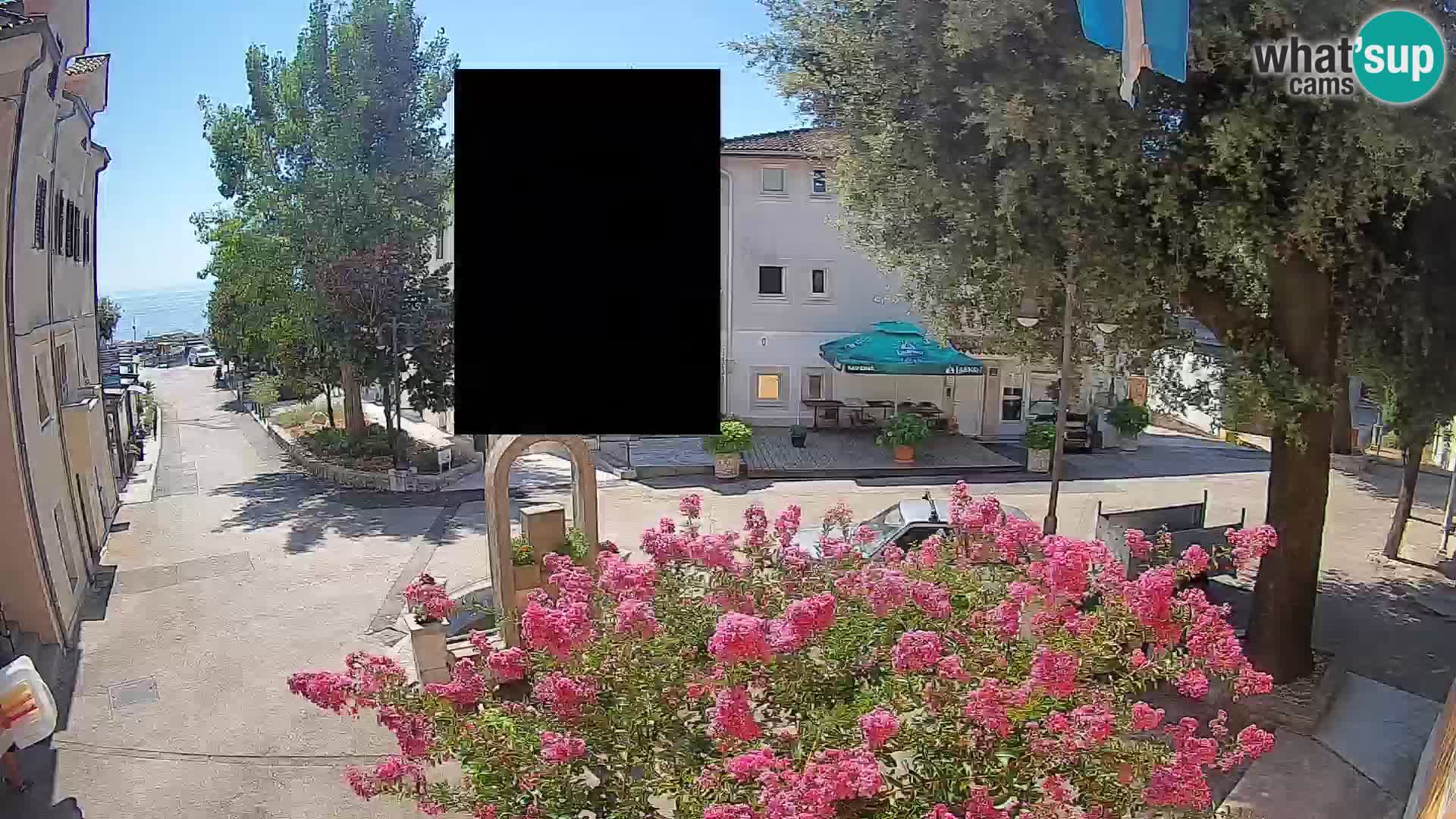 Webcam centre de Mošćenička Draga – Vue en direct du centre-ville