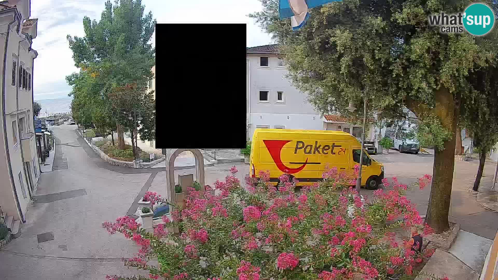 Webcam Mošćenička Draga Center – Live View of the Town Center