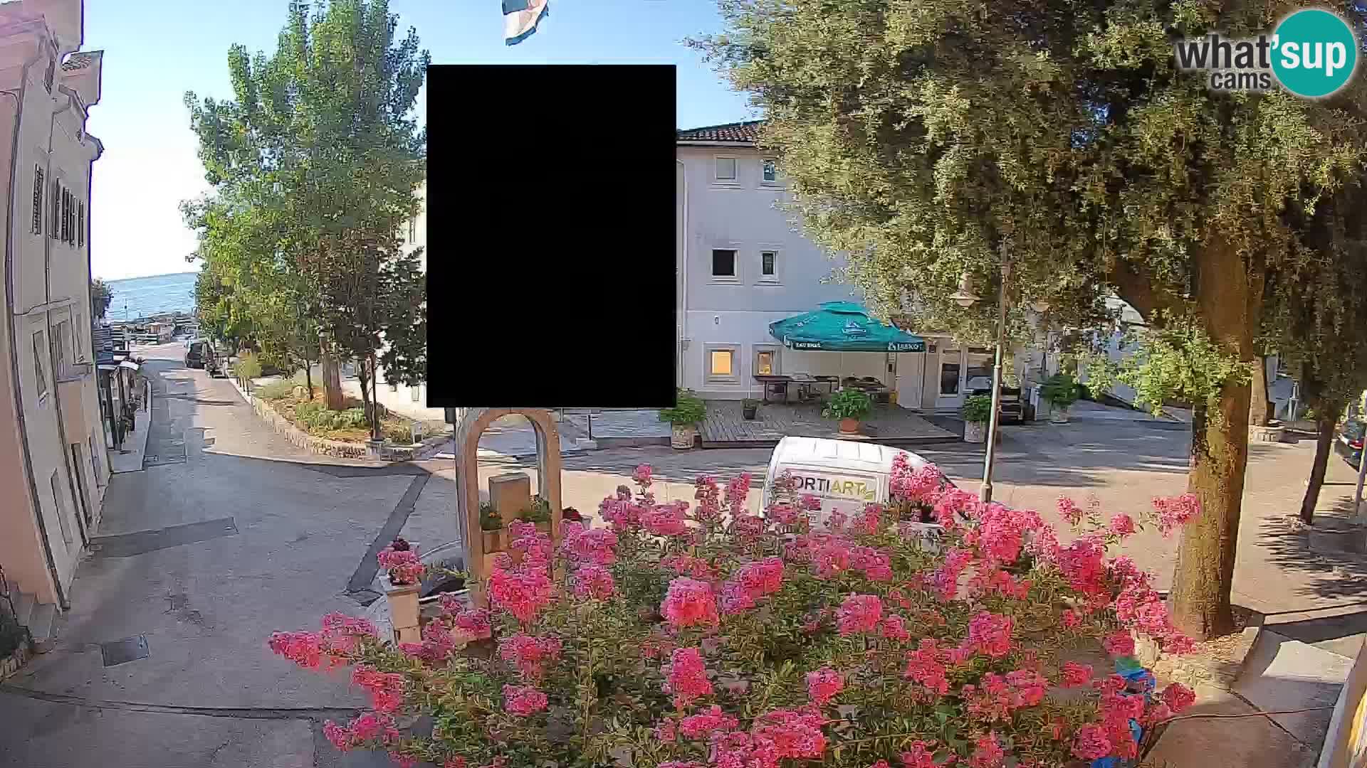 Webcam Mošćenička Draga Zentrum – Liveblick auf das Ortszentrum